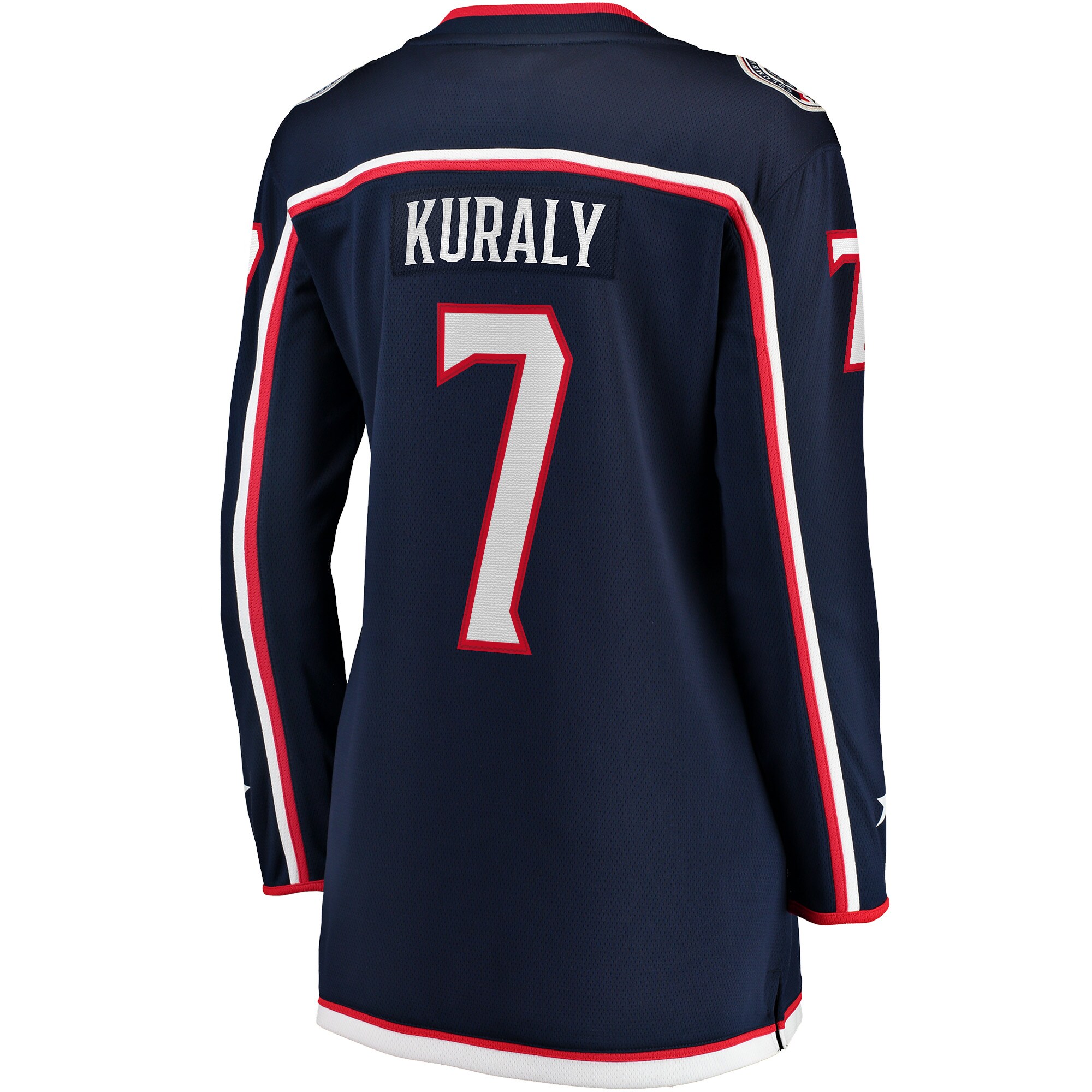 Sean Kuraly Columbus Blue Jackets Women's Home Breakaway Player Jersey - Navy