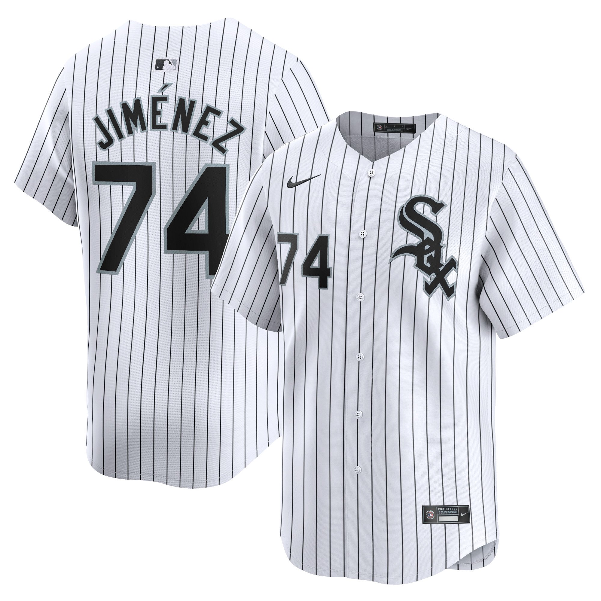 Men's Chicago White Sox Eloy Jimenez  White Home Limited Player Jersey