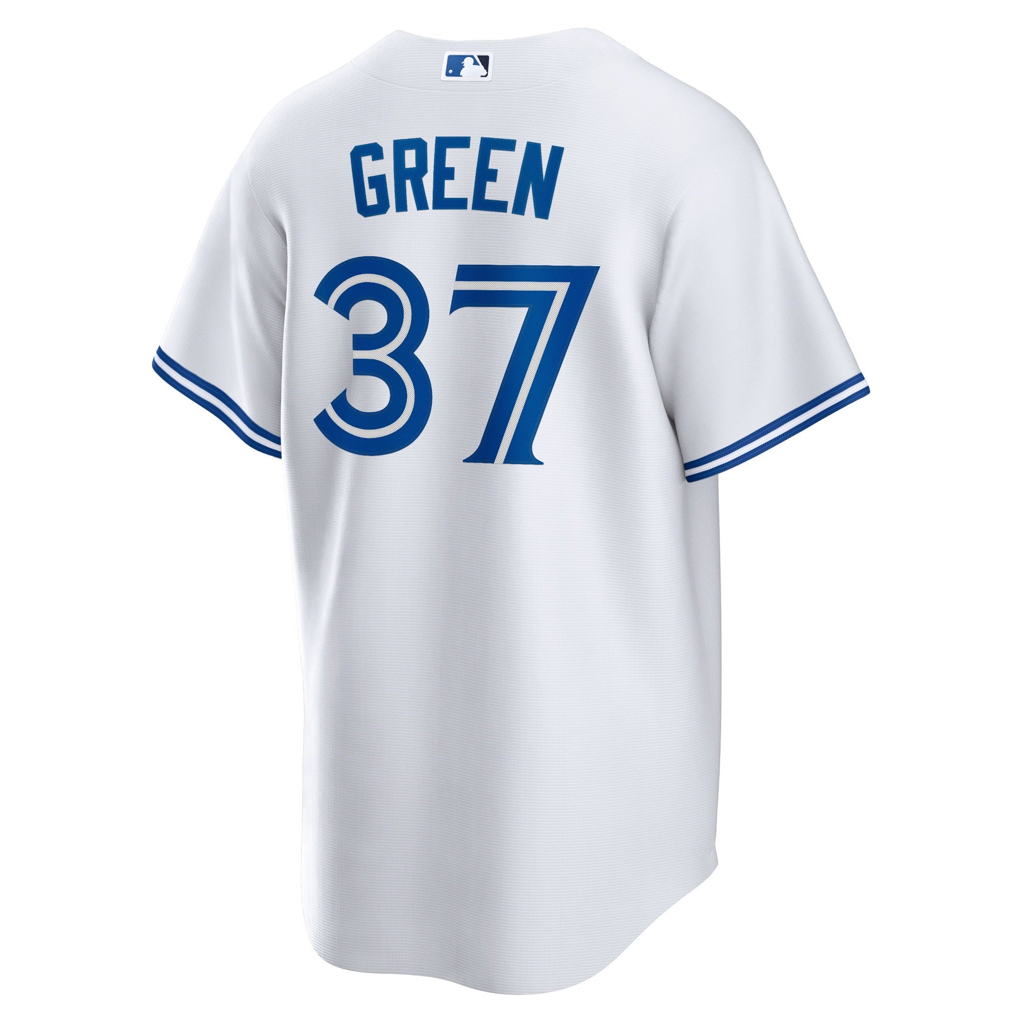 Men's Toronto Blue Jays Chad Green  White Home Replica Player Jersey