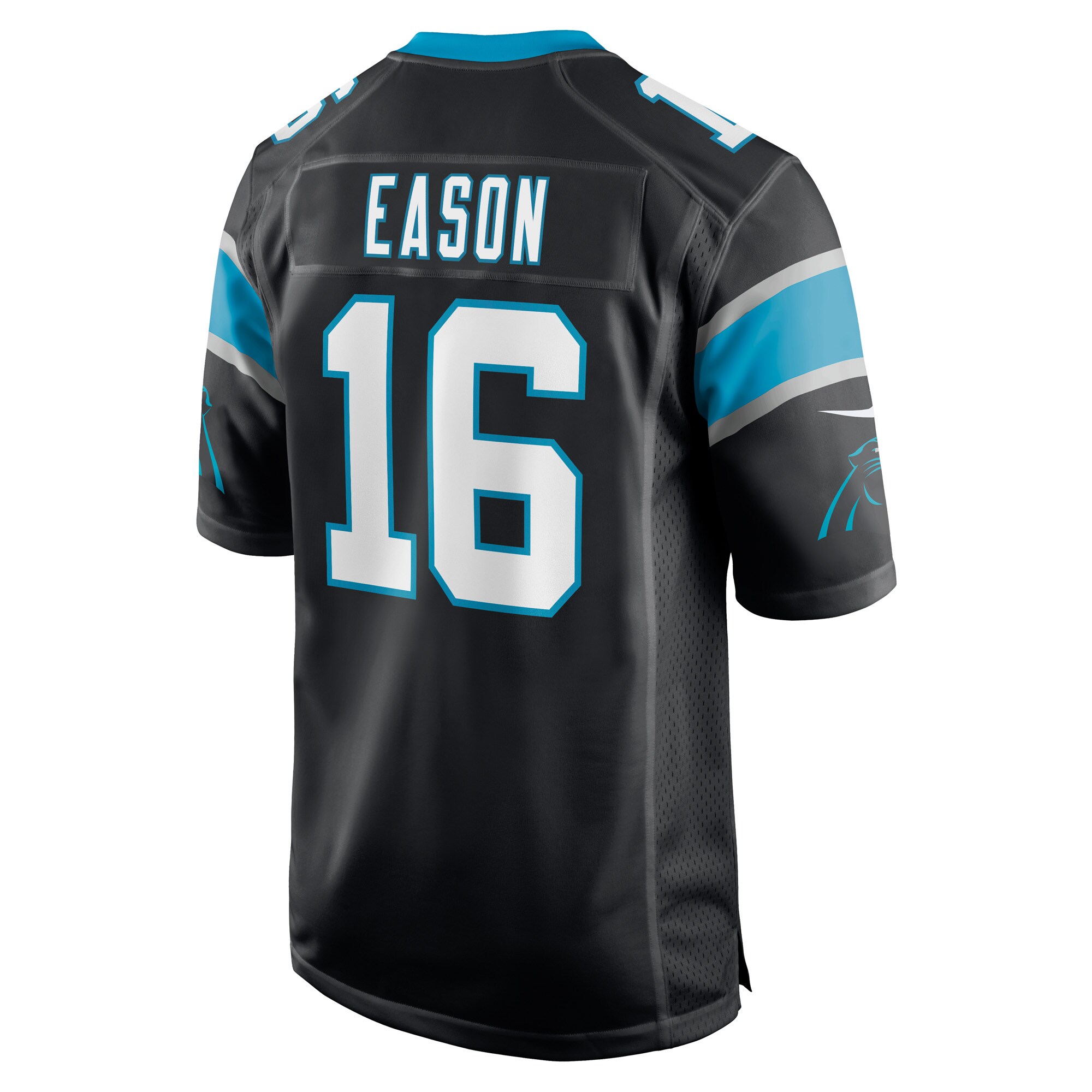 Jacob Eason Carolina Panthers  Game Player Jersey - Black