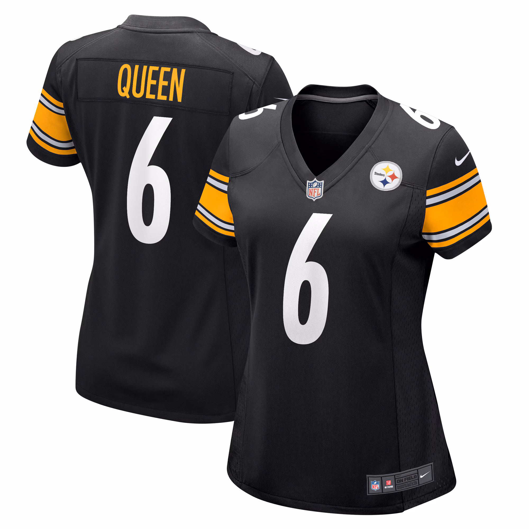 Patrick Queen Pittsburgh Steelers Women's Game Player Jersey - Black