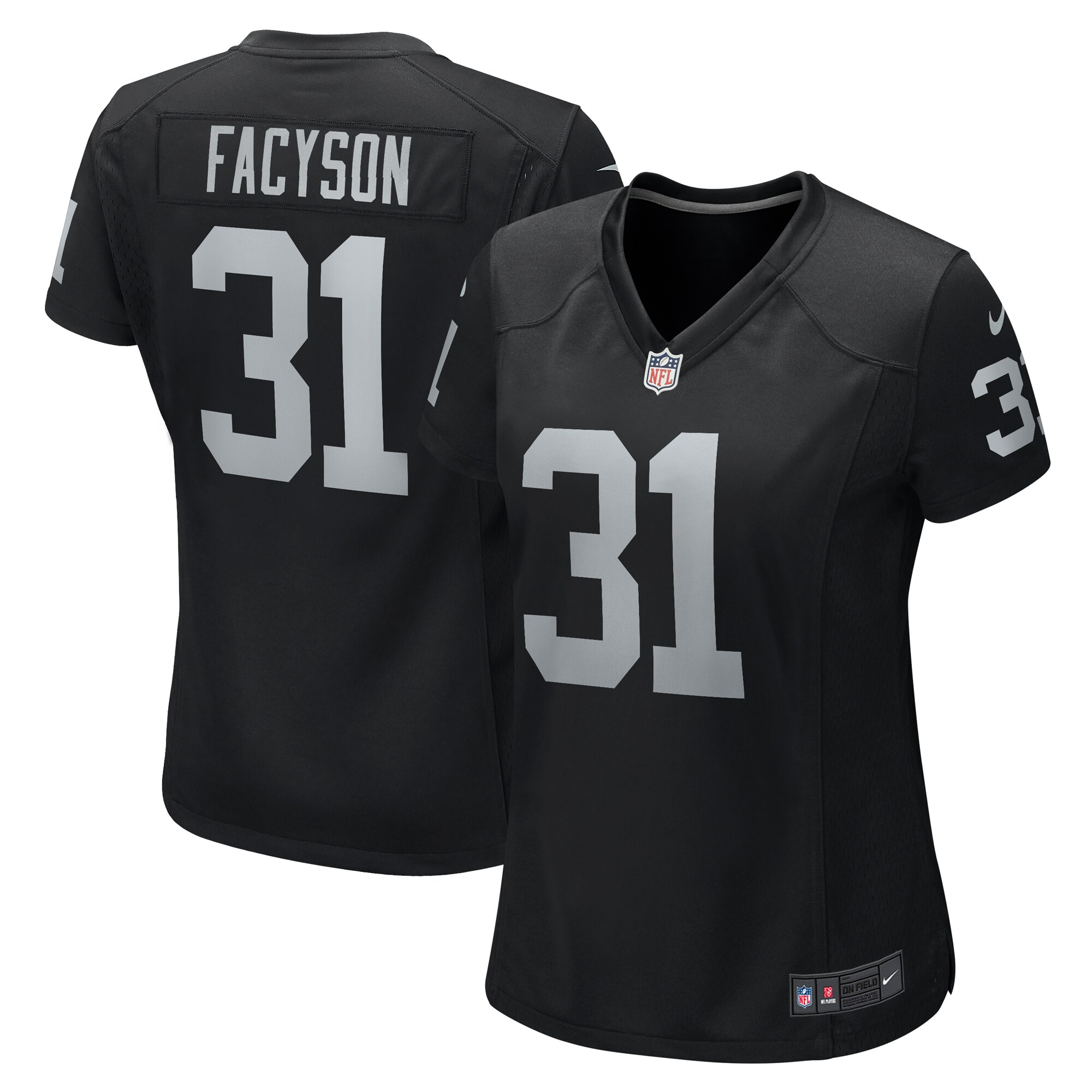 Brandon Facyson Las Vegas Raiders Women's Team Game Jersey -  Black