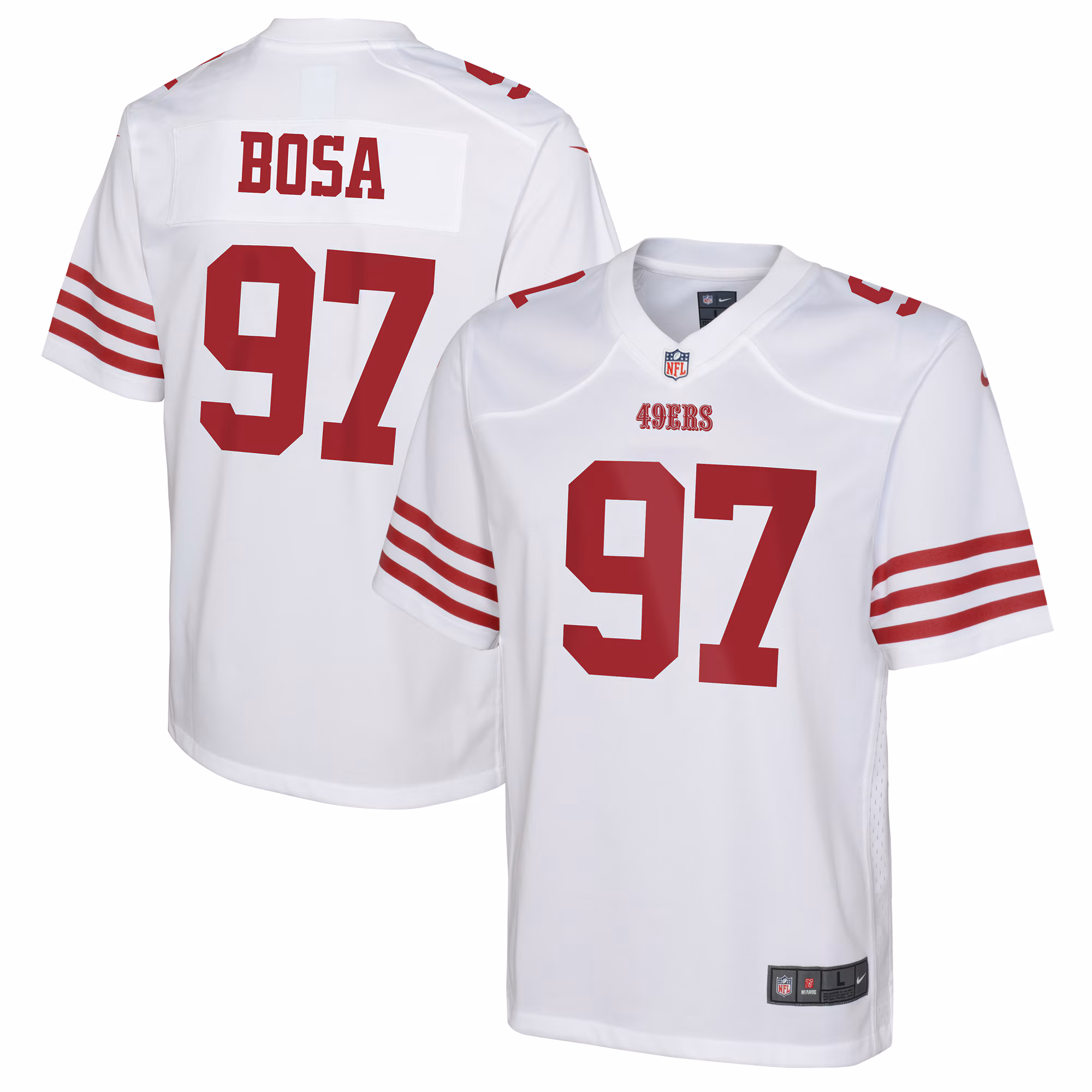 Nick Bosa San Francisco 49ers Youth Game Jersey - White
