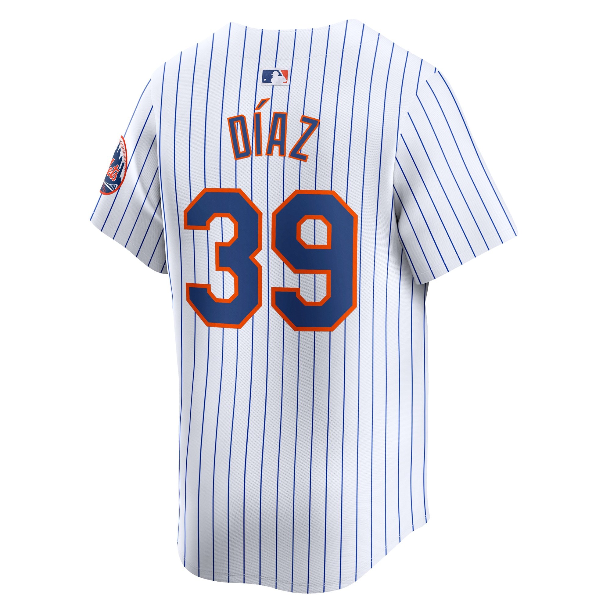 Men's New York Mets Edwin Diaz  White Home Limited Player Jersey