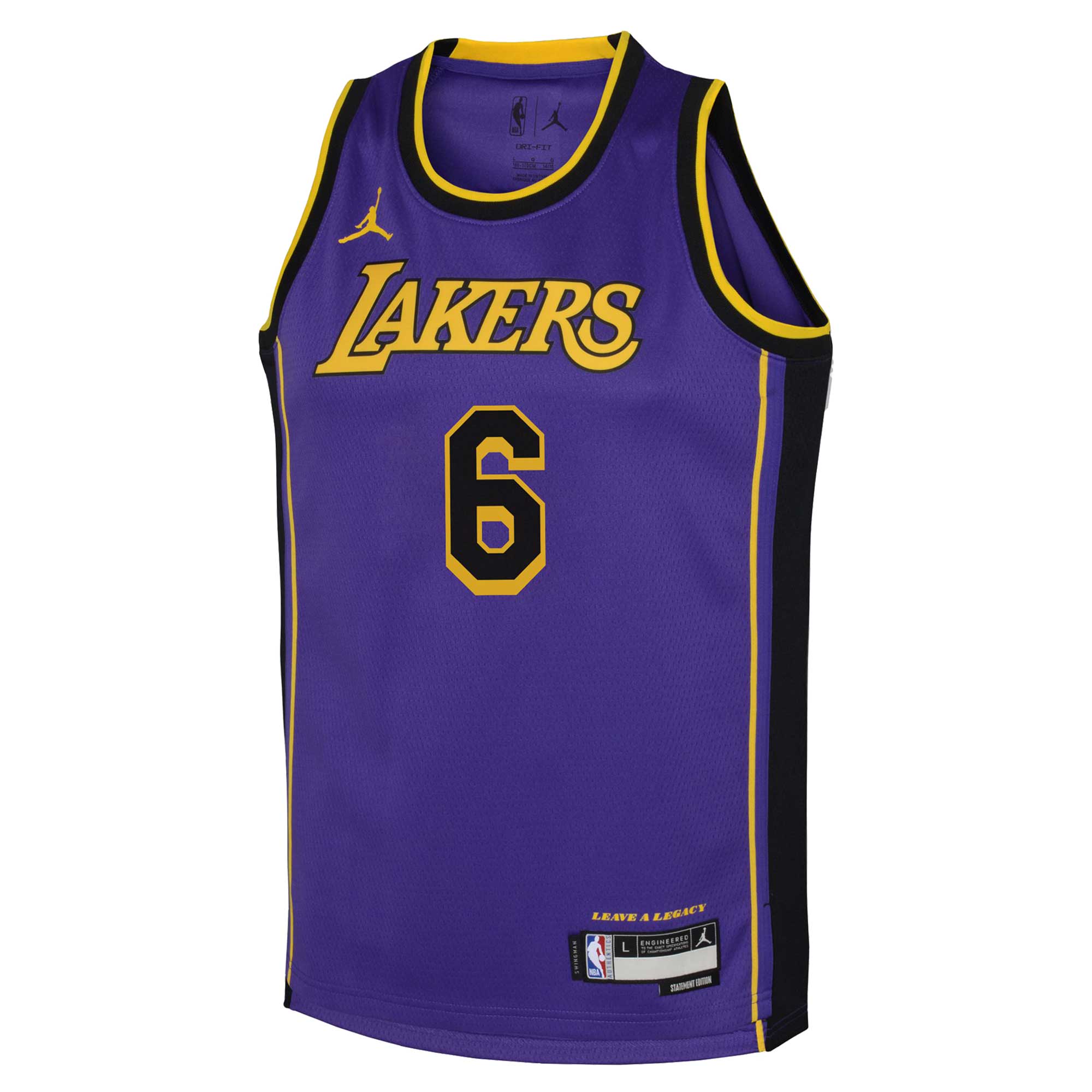 LeBron James Los Angeles Lakers  Youth Swingman Jersey - Statement - Purple