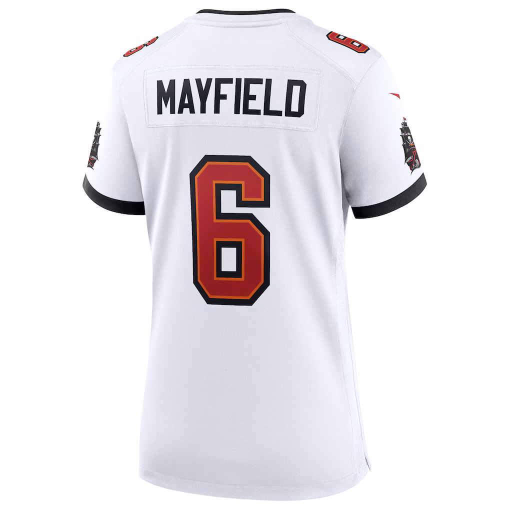 Baker Mayfield #6 Tampa Bay Buccaneers Women's 50th Season White Game Jersey - White