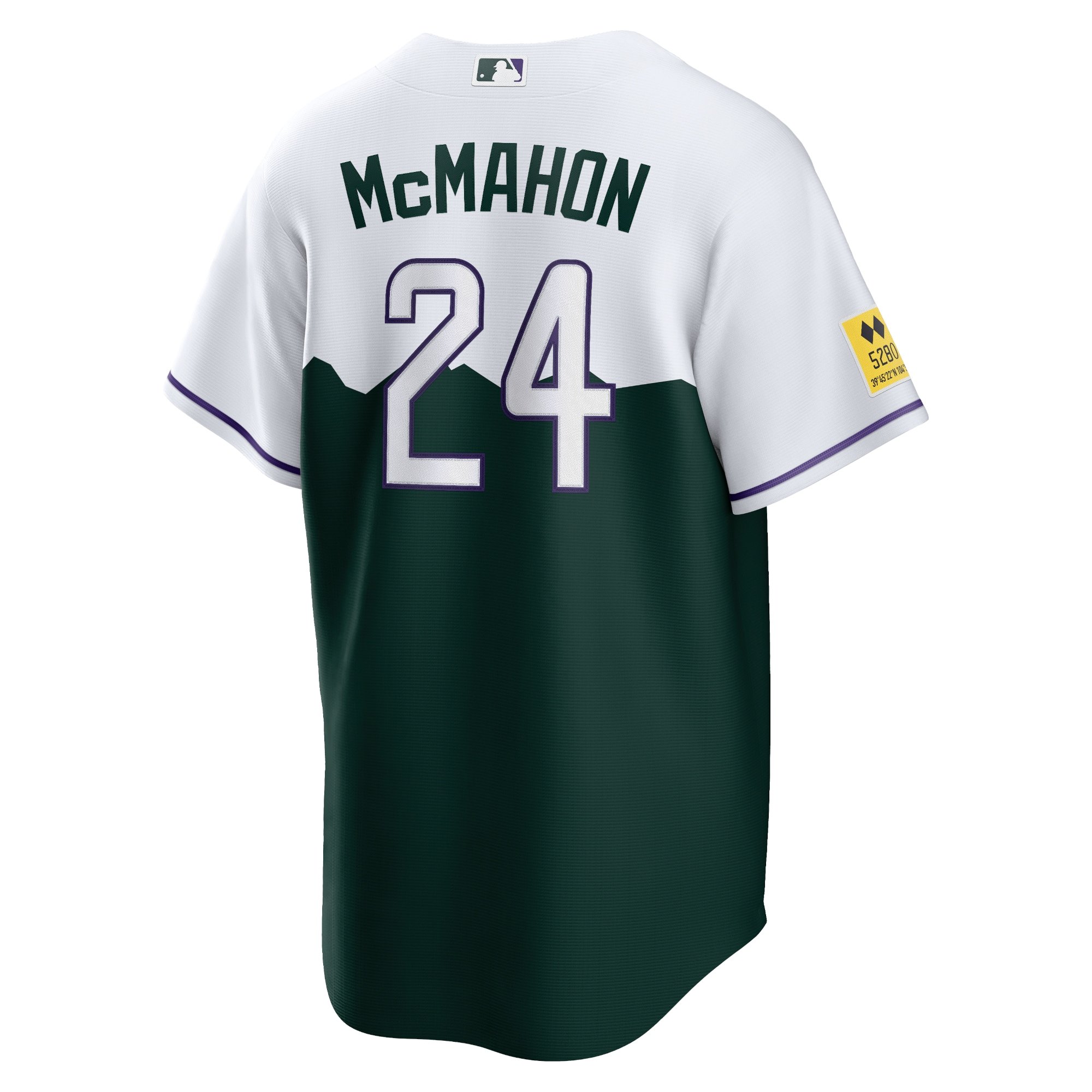 Men's Colorado Rockies Ryan McMahon  White/Forest Green City Connect Replica Player Jersey
