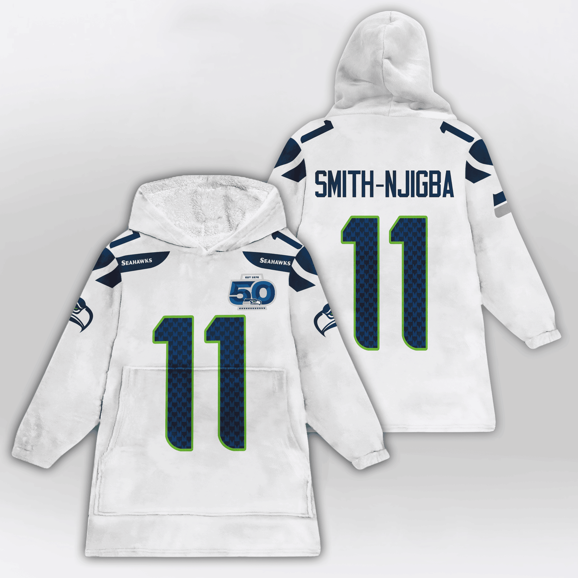 Kid 11 Seattle Football Unisex Blanket Hoodie