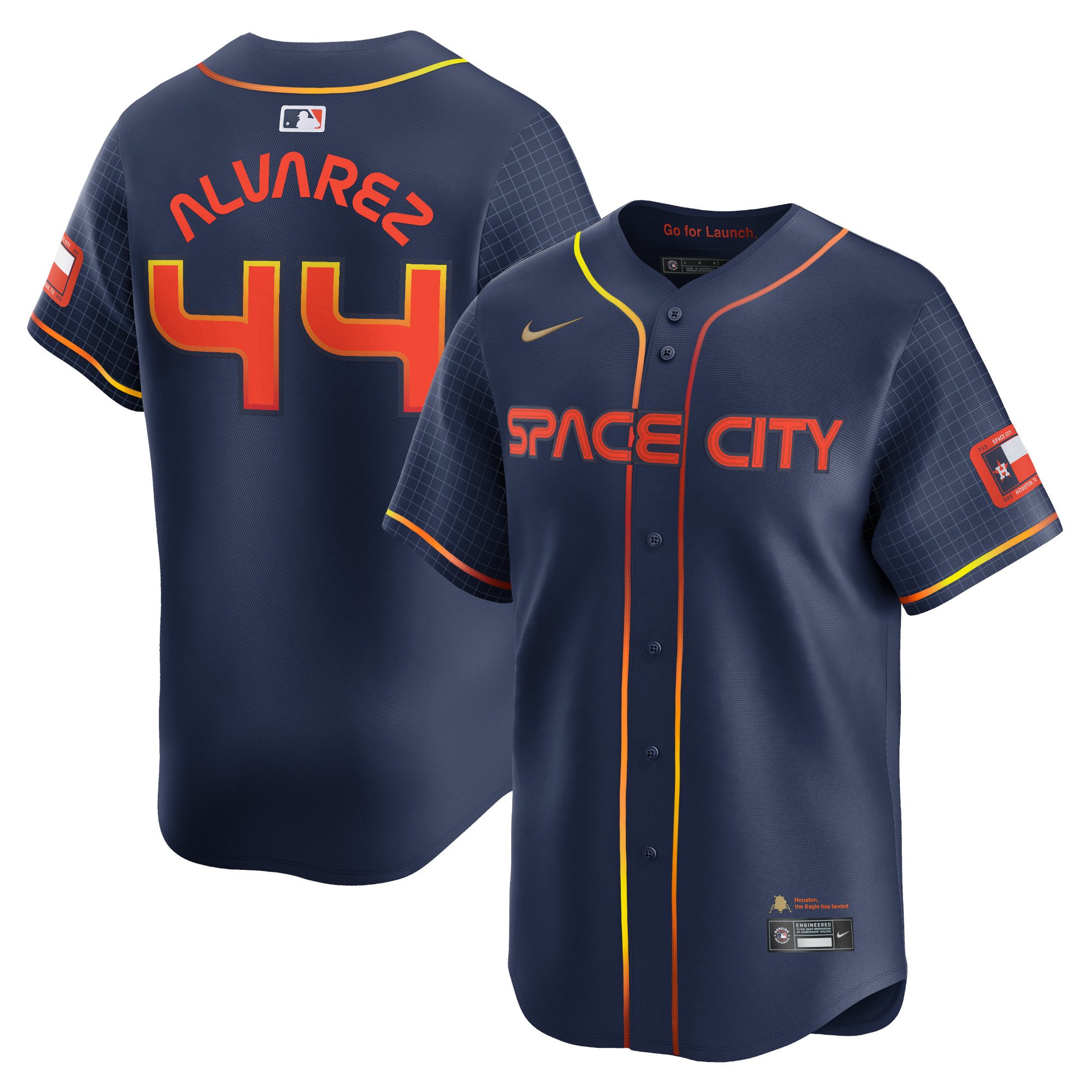 Men's Houston Astros Yordan Alvarez  Navy City Connect Limited Player Jersey