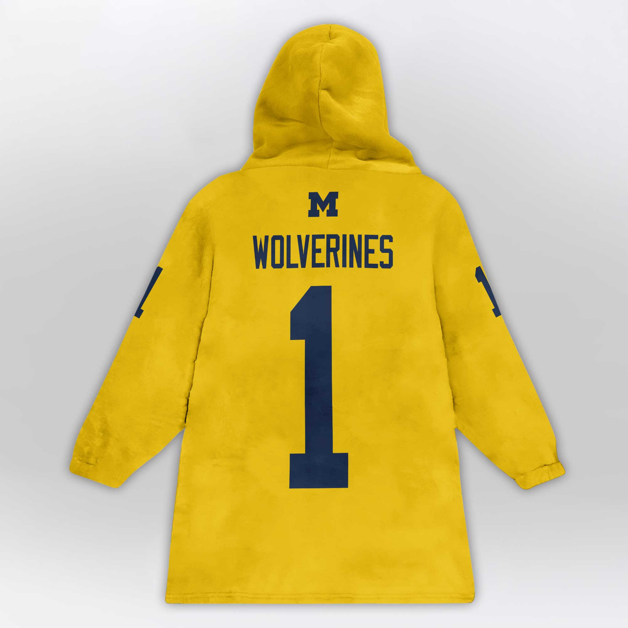 Kid 1 Michigan Football Unisex Blanket Hoodie