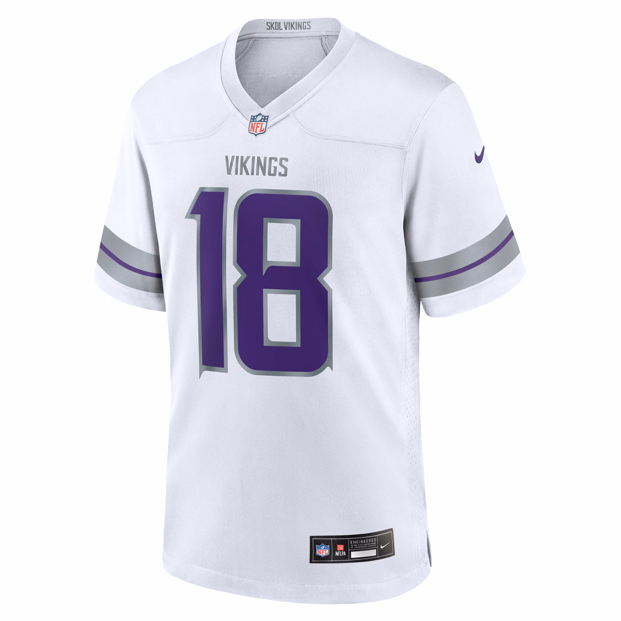 Justin Jefferson Minnesota Vikings Player Game Jersey - Purple