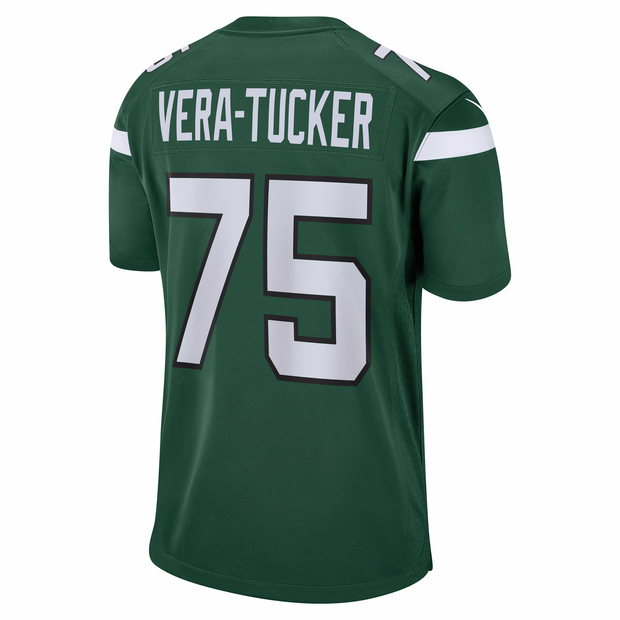 Alijah Vera-Tucker New York Jets Game Player Jersey - Gotham Green