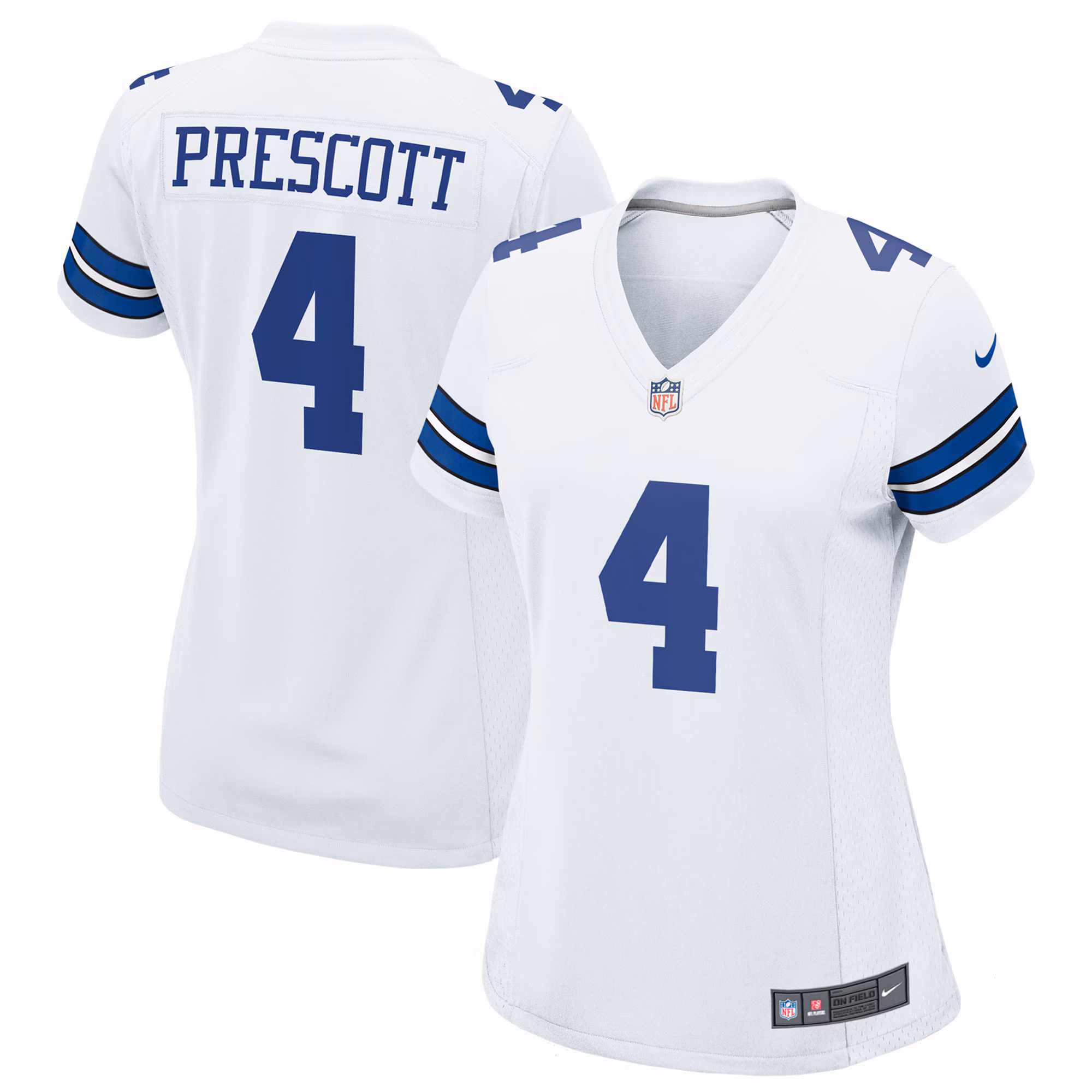 Dak Prescott Dallas Cowboys Women's Team Game Jersey - White
