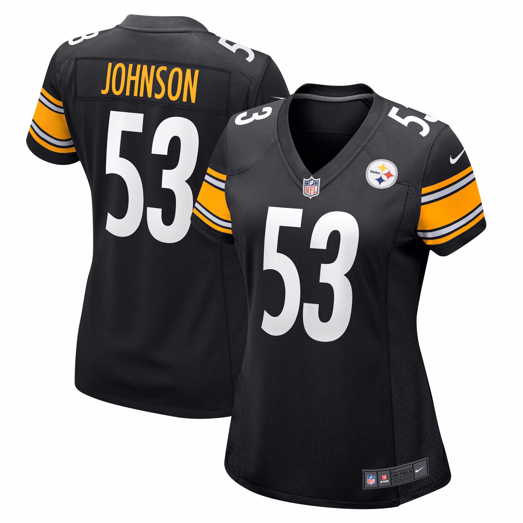 Kyron Johnson Pittsburgh Steelers Women's  Game Jersey -  Black