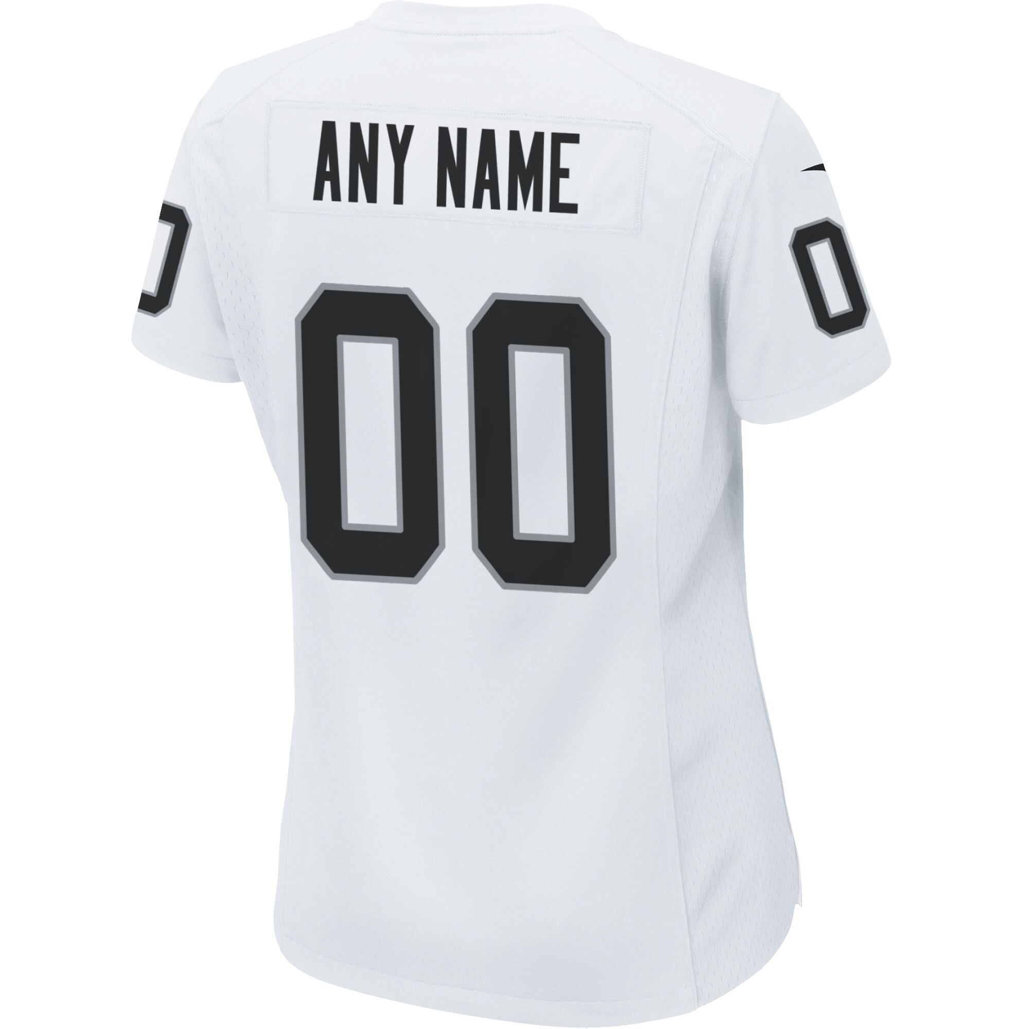 Las Vegas Raiders  Women's Custom Game Jersey - White