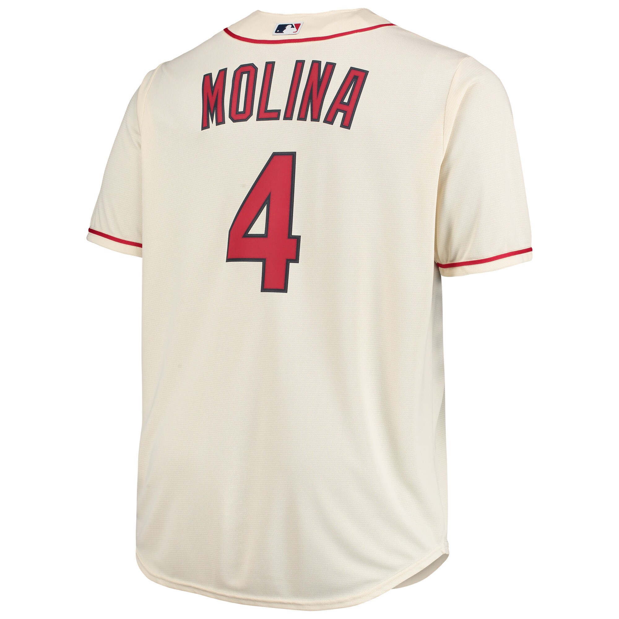 Yadier Molina St.Louis Cardinals Big & Tall Replica Player Jersey - Cream