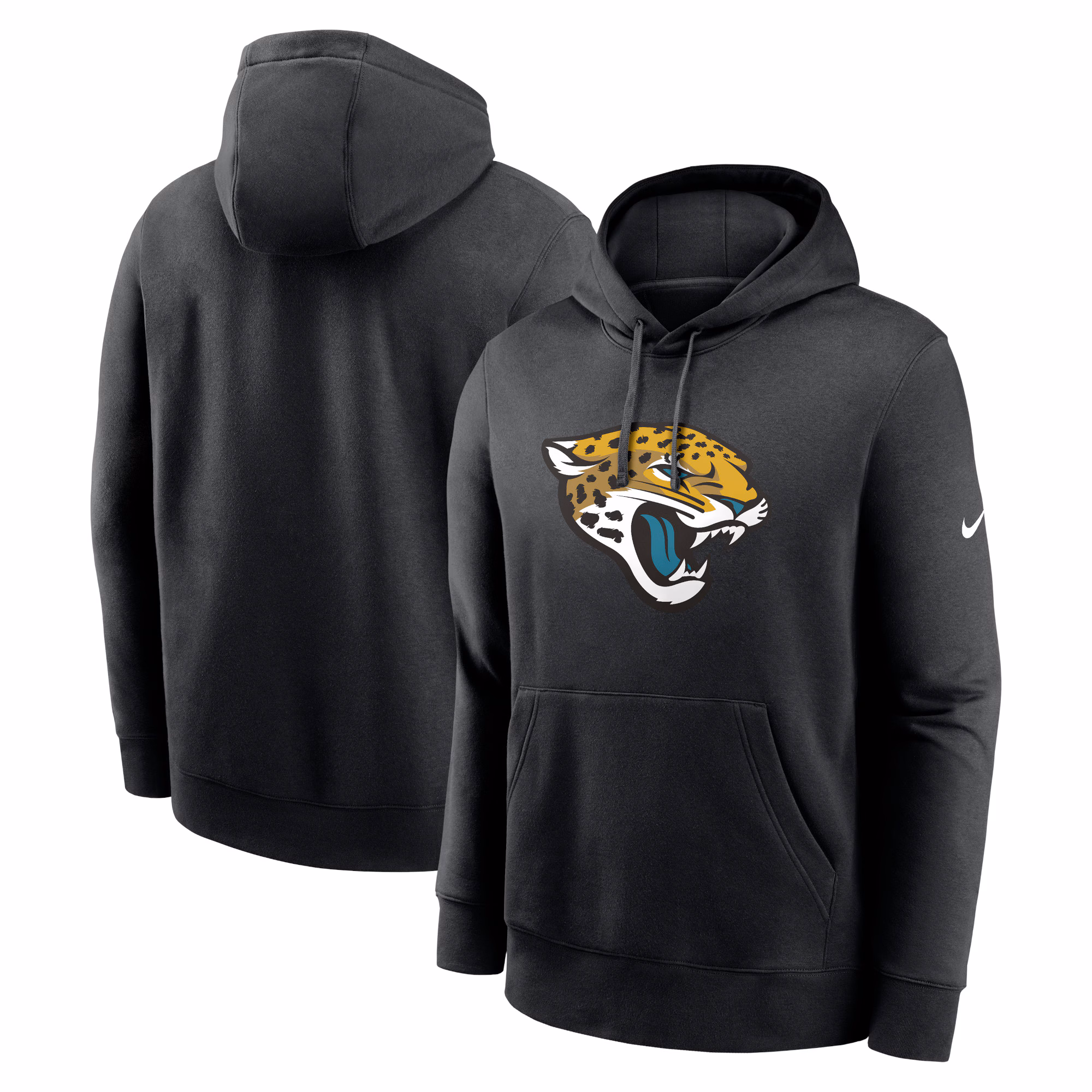 Jacksonville Jaguars Club Logo Pullover Hoodie - Black