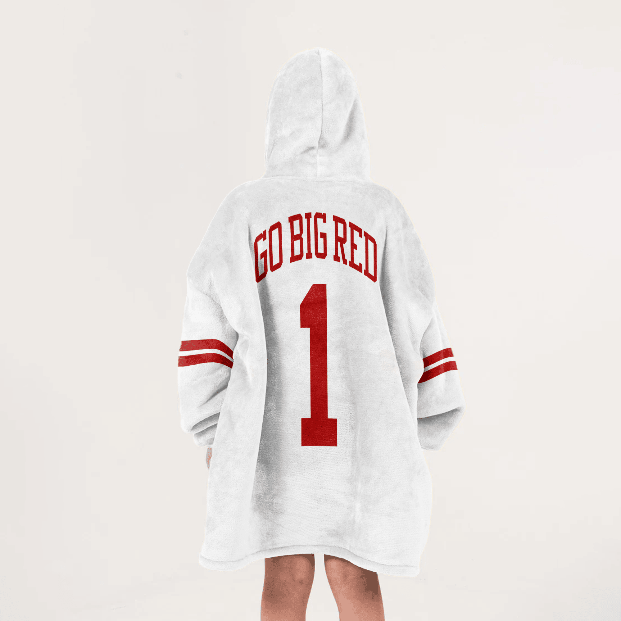 Kid 1 Nebraska Football Unisex Blanket Hoodie