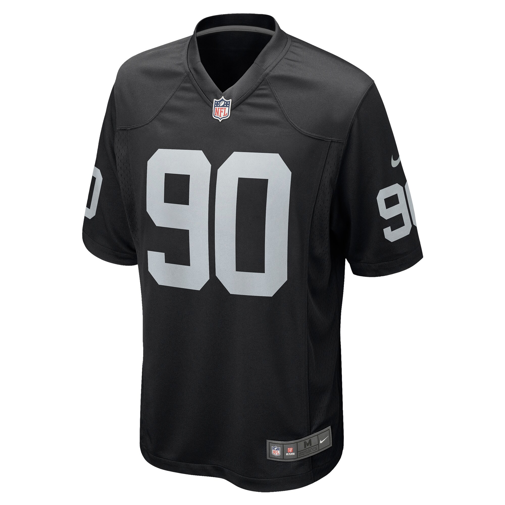 Jerry Tillery Las Vegas Raiders  Game Player Jersey - Black