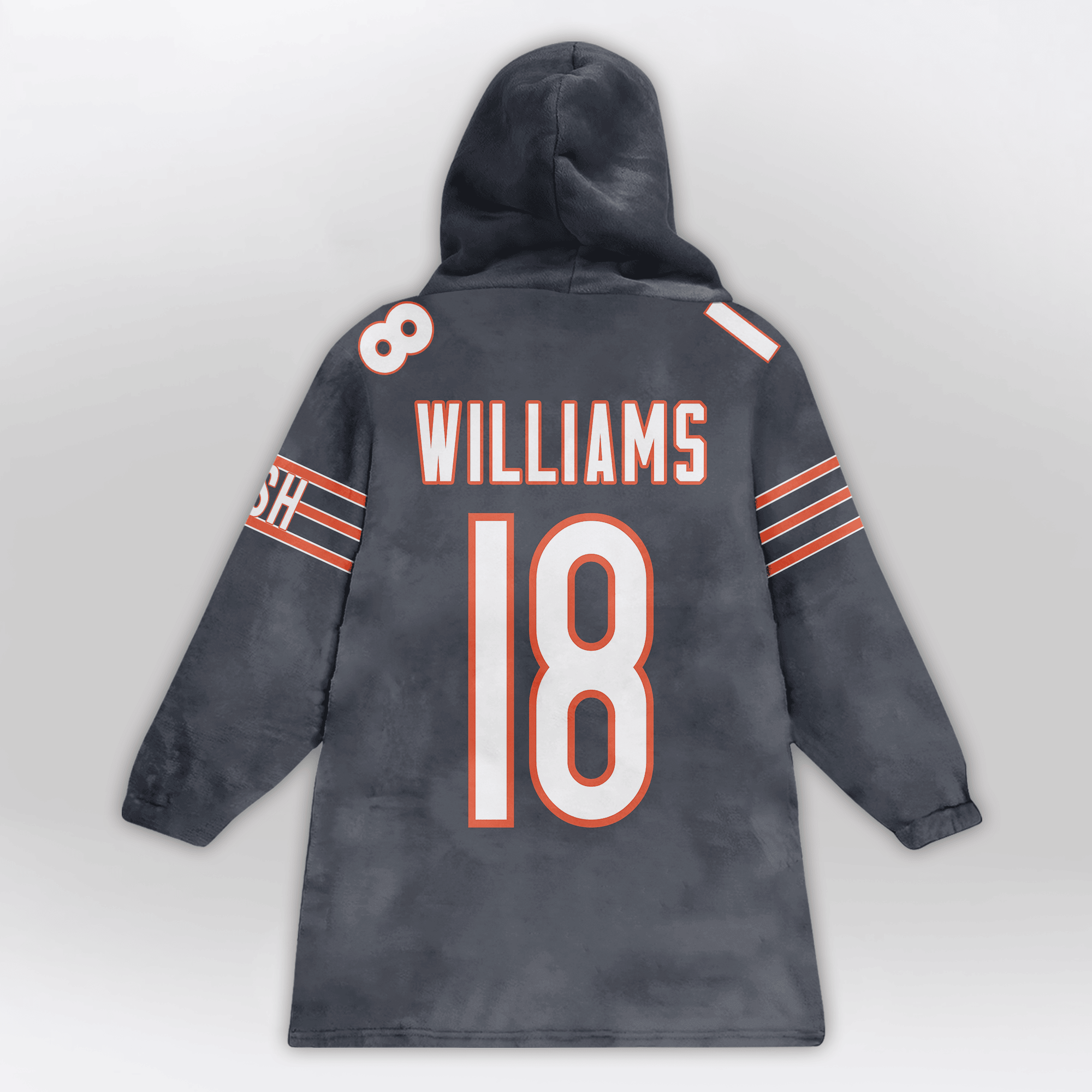 Adult C.W 18 Captain Chicago Football Unisex Blanket Hoodie