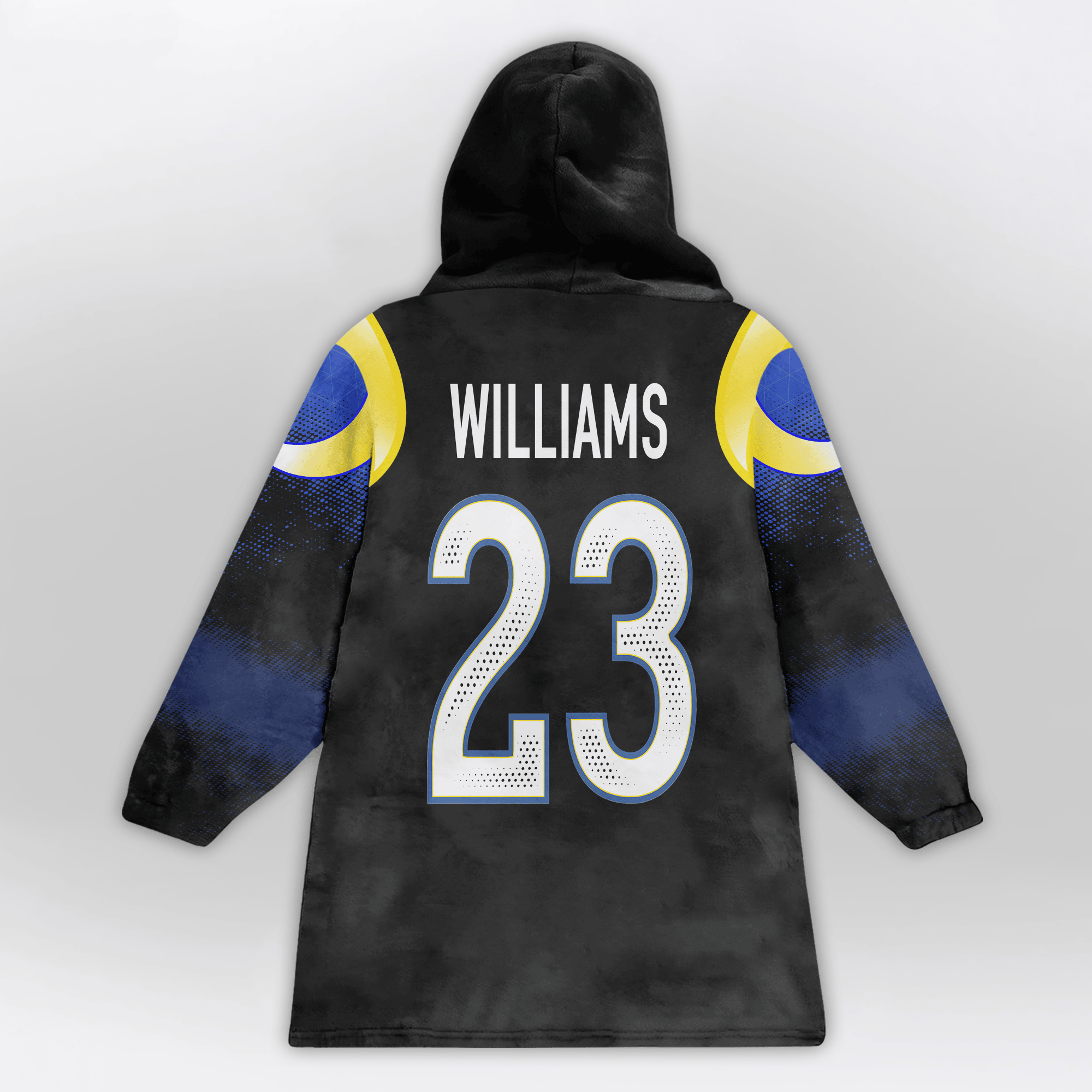 Kid K.W 23 Los Angeles R Football Unisex Blanket Hoodie