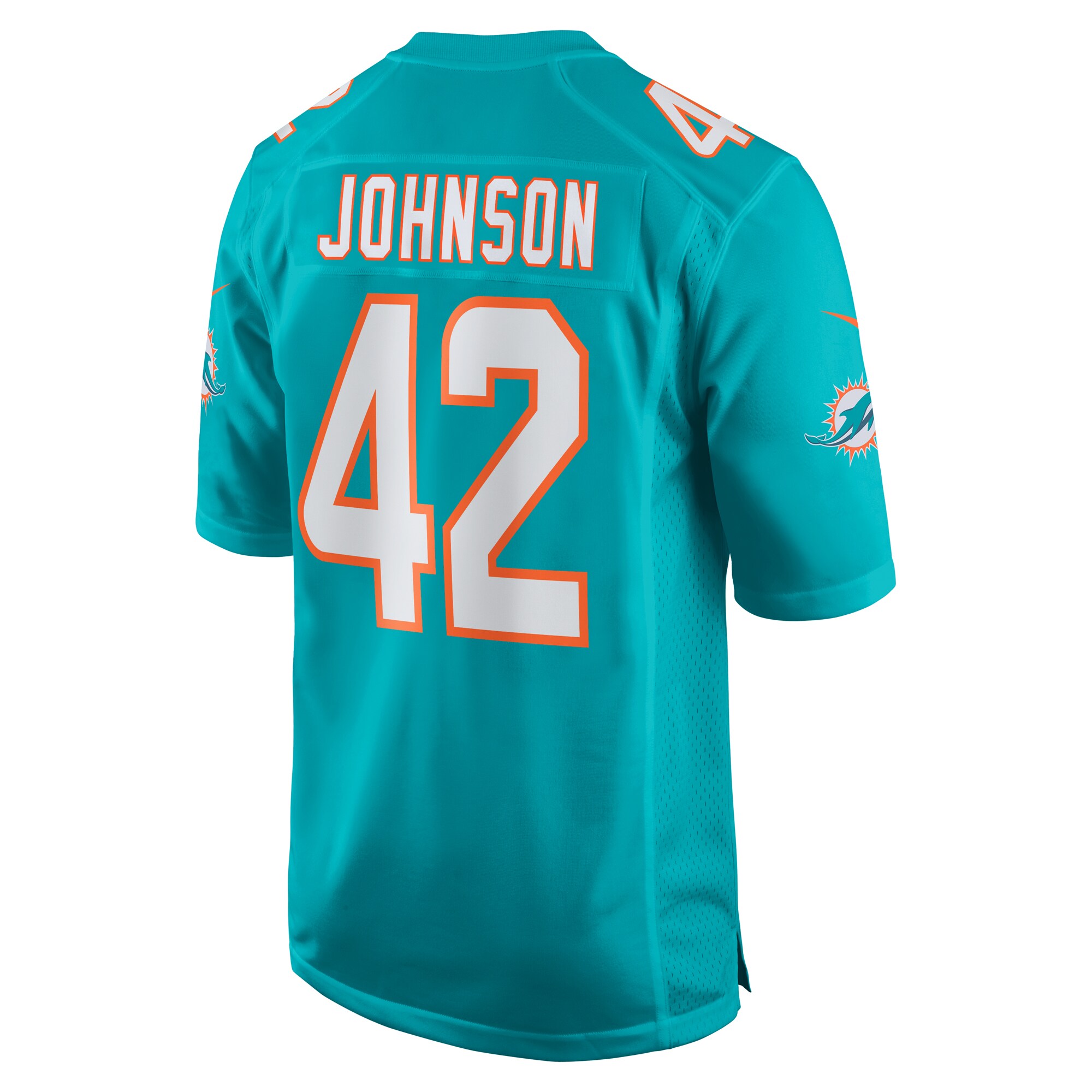 Alexander Johnson Miami Dolphins  Game Jersey -  Aqua