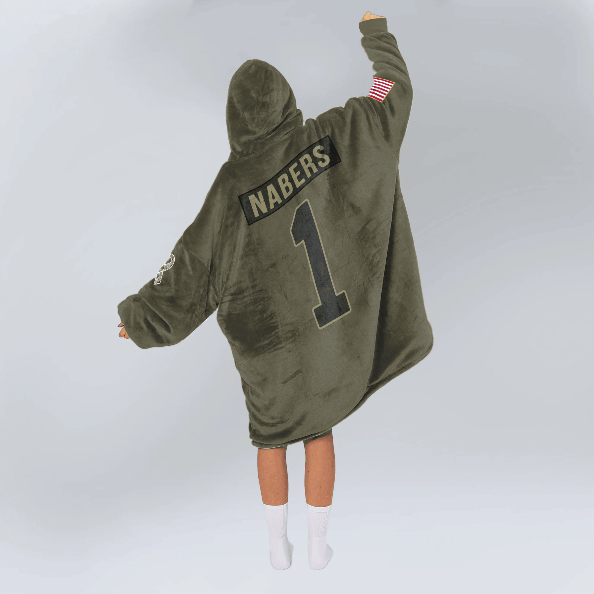 Adult M.N 1 New York G Football Unisex Blanket Hoodie