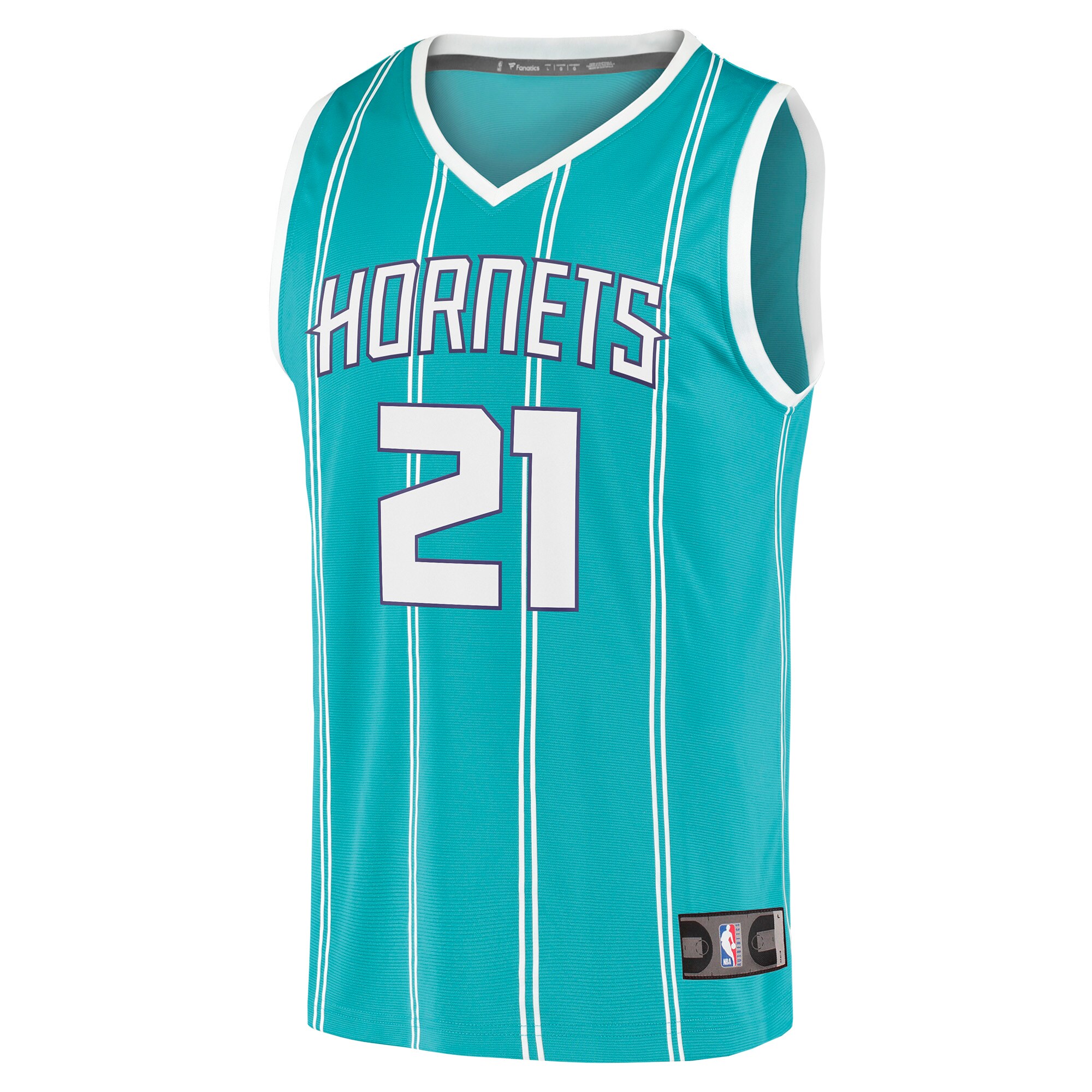 JT Thor Charlotte Hornets  Youth 2021/22 Fast Break Replica Jersey - Icon Edition - Teal