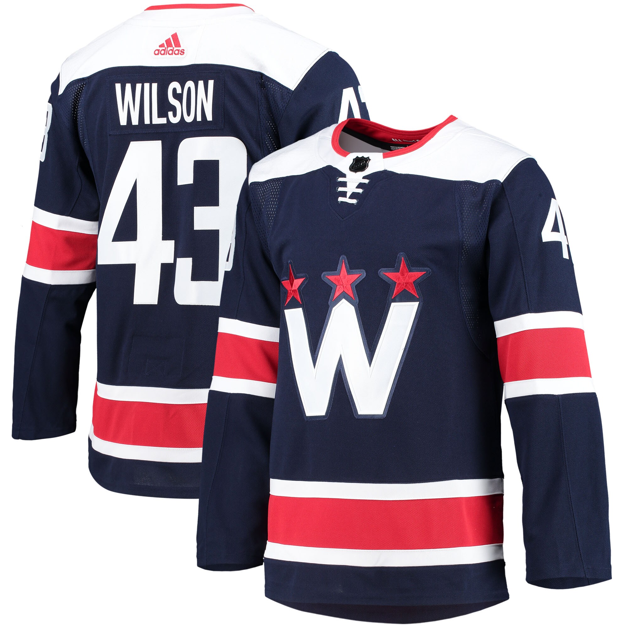 Tom Wilson Washington Capitals  2020/21 Alternate Primegreen Authentic Pro Player Jersey - Navy