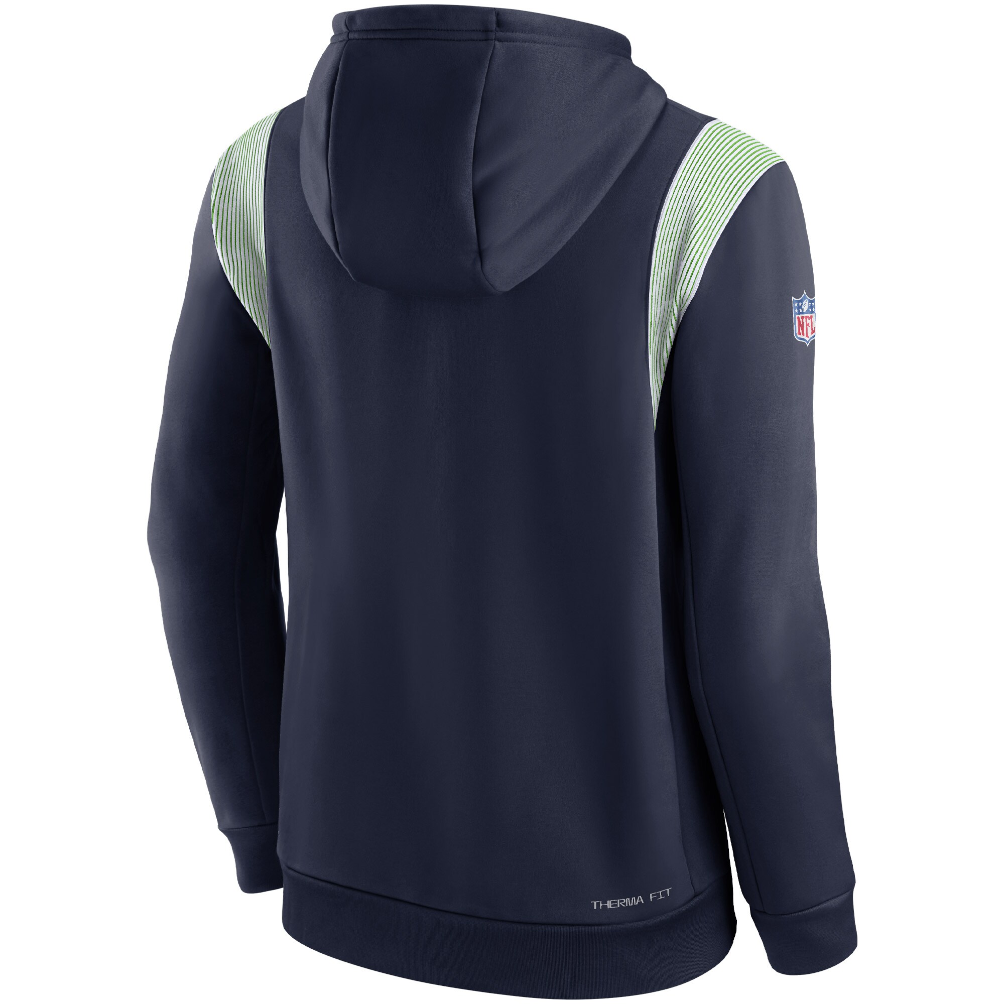 Seattle Seahawks Sideline Athletic Stack Performance Pullover Hoodie - College Navy