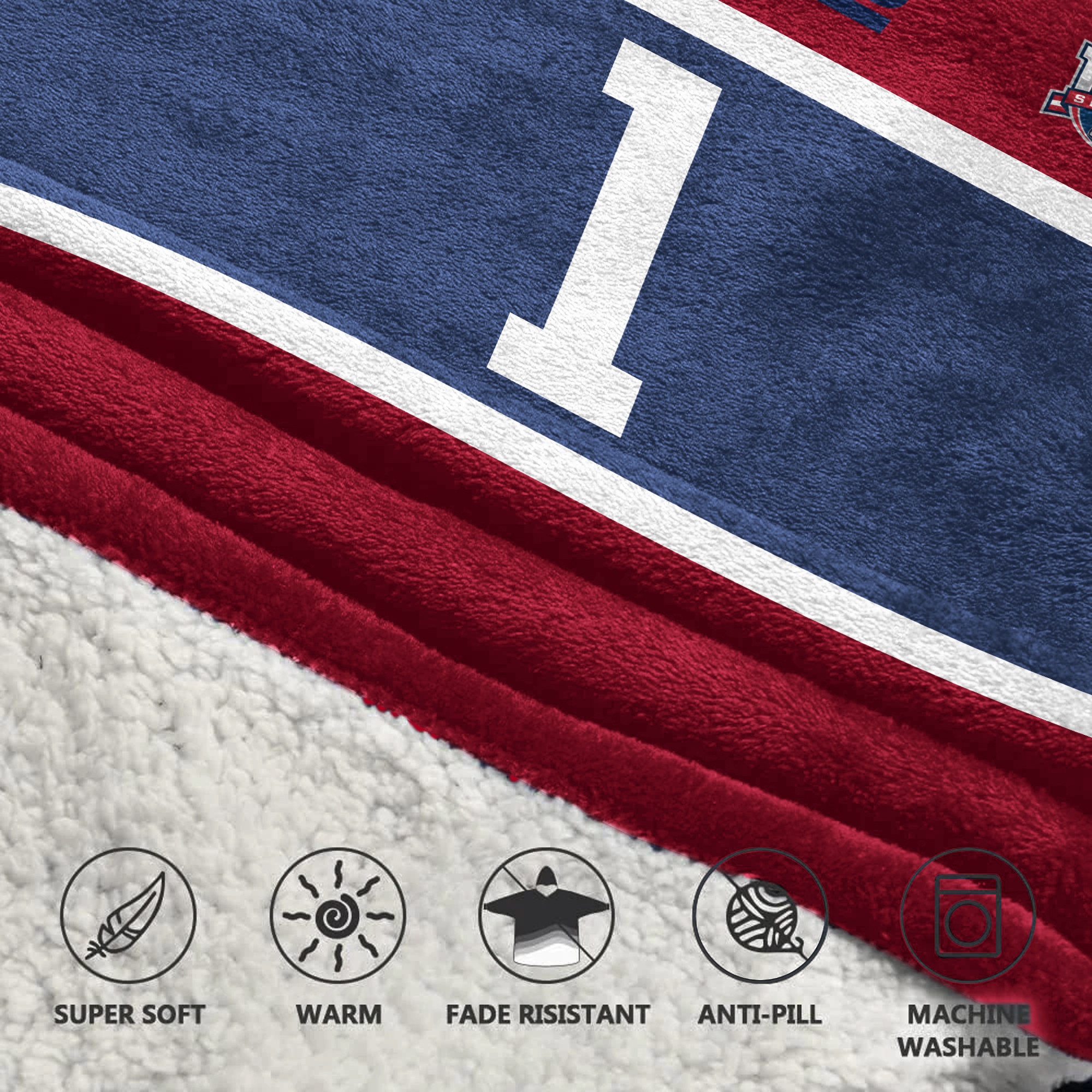 Adult M.N 1 New York G Football Unisex Blanket Hoodie