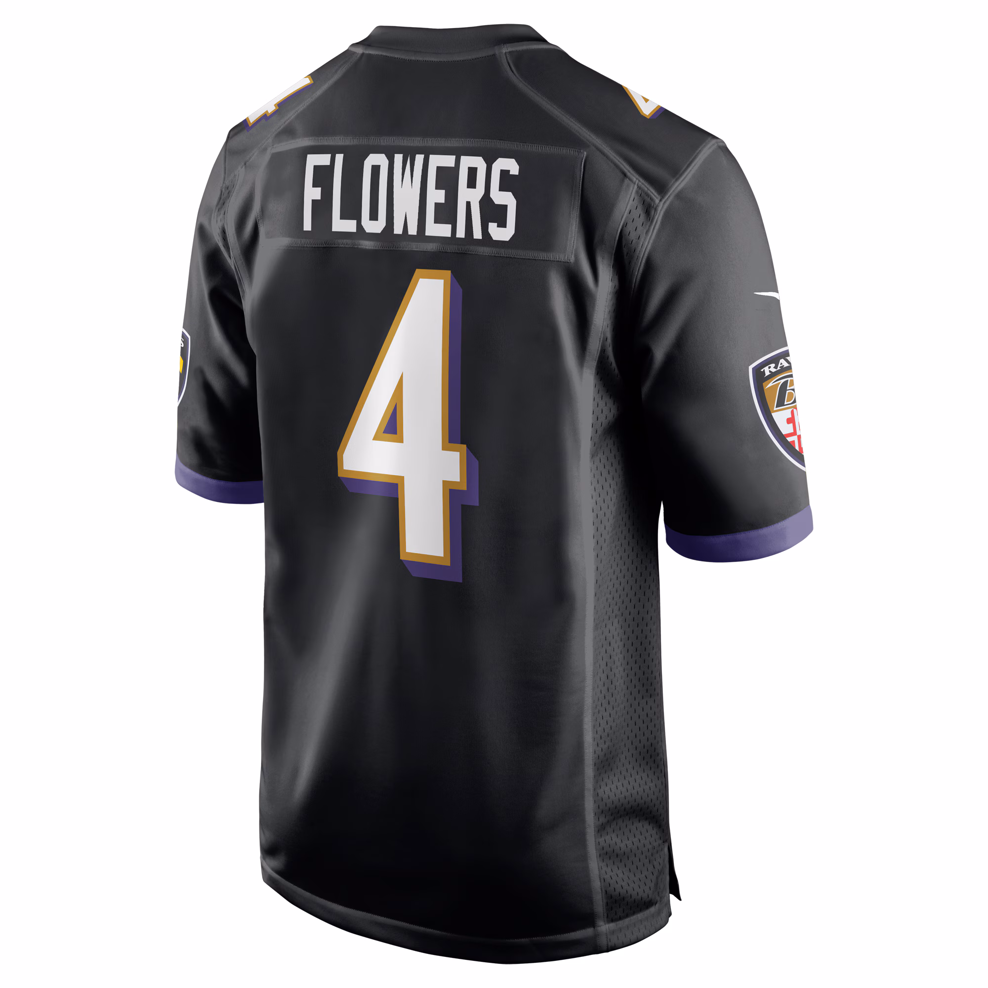 Zay Flowers Baltimore Ravens Team Game Jersey - Black
