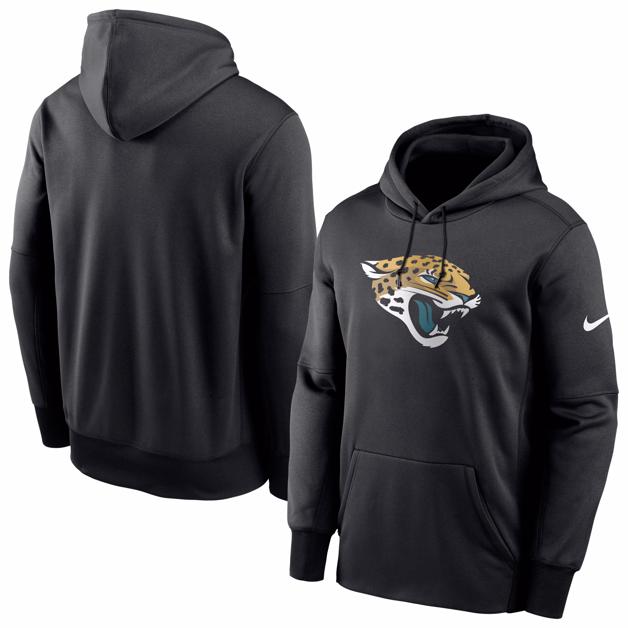Jacksonville Jaguars Fan Gear Primary Logo Therma Performance Pullover Hoodie - Black
