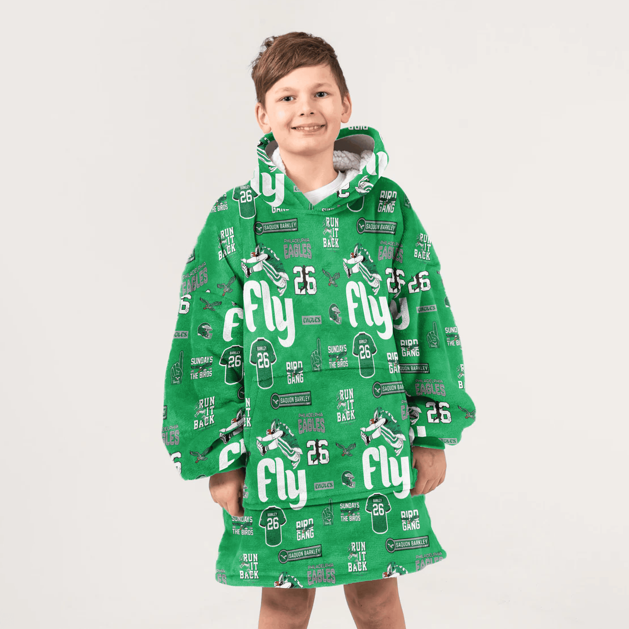 S.B 26 Philadelphia Football Unisex Blanket Hoodie