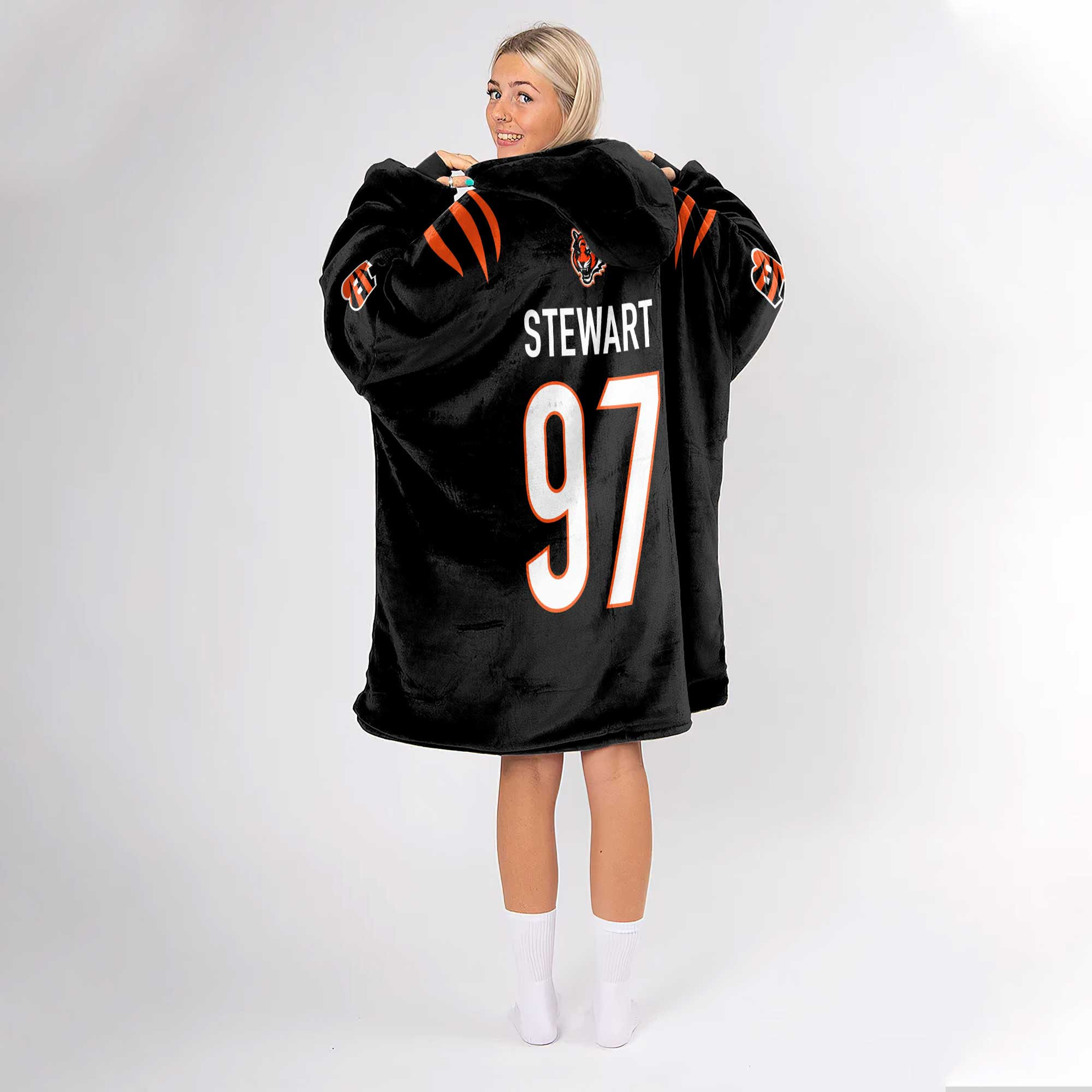 Adult 97 Cincinnati Football Unisex Blanket Hoodie