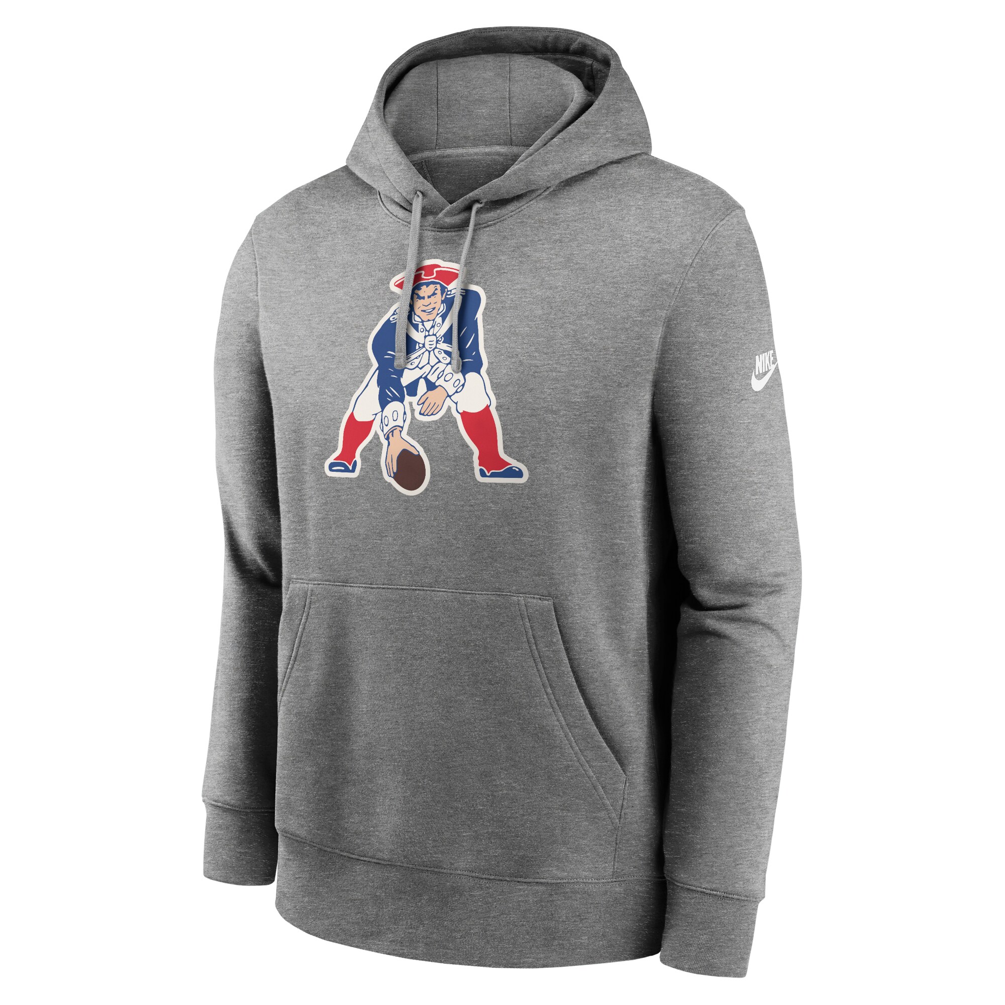 New England Patriots Rewind Club Logo Pullover Hoodie - Royal