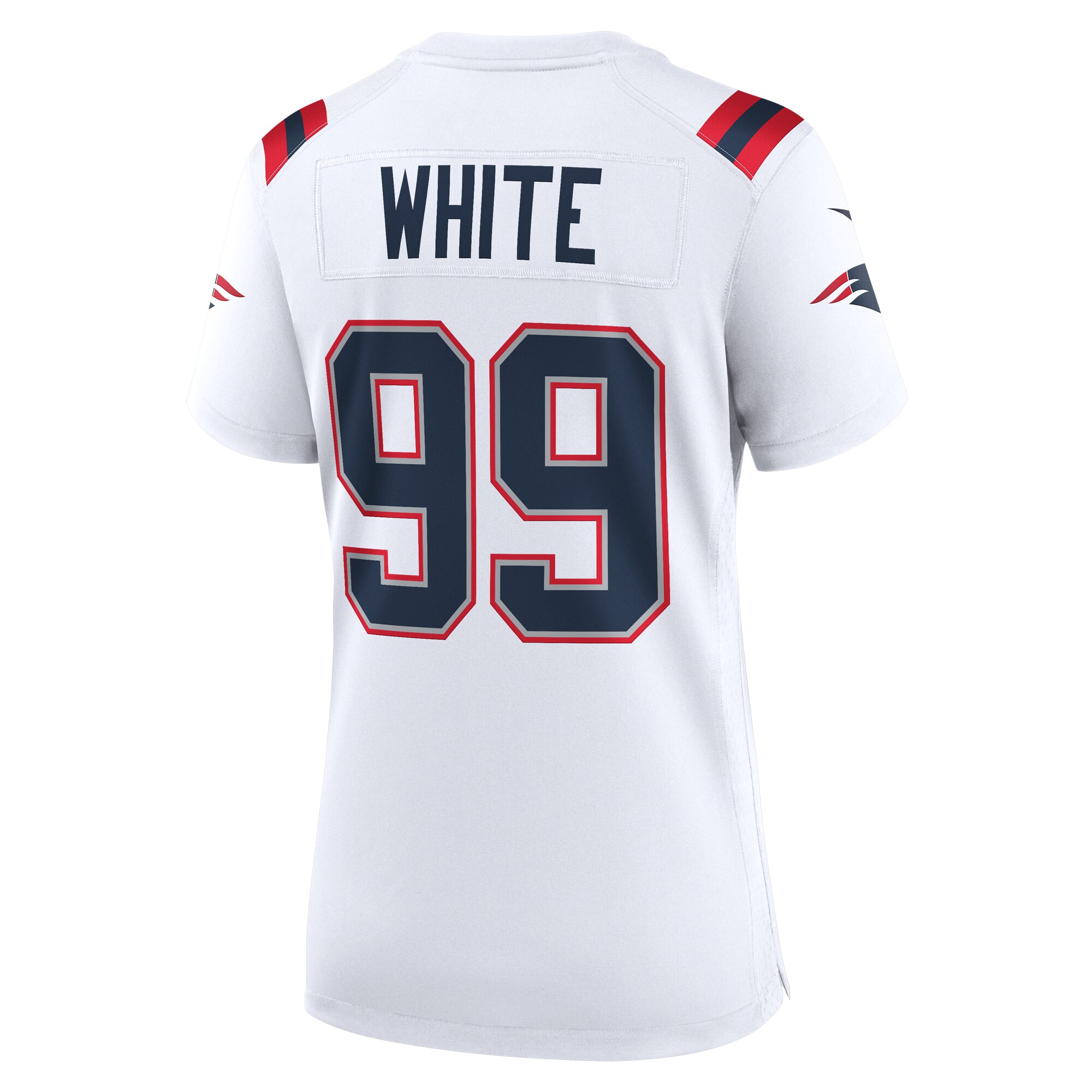 Keion White New England Patriots Women's Alternate Team Game Jersey - Red