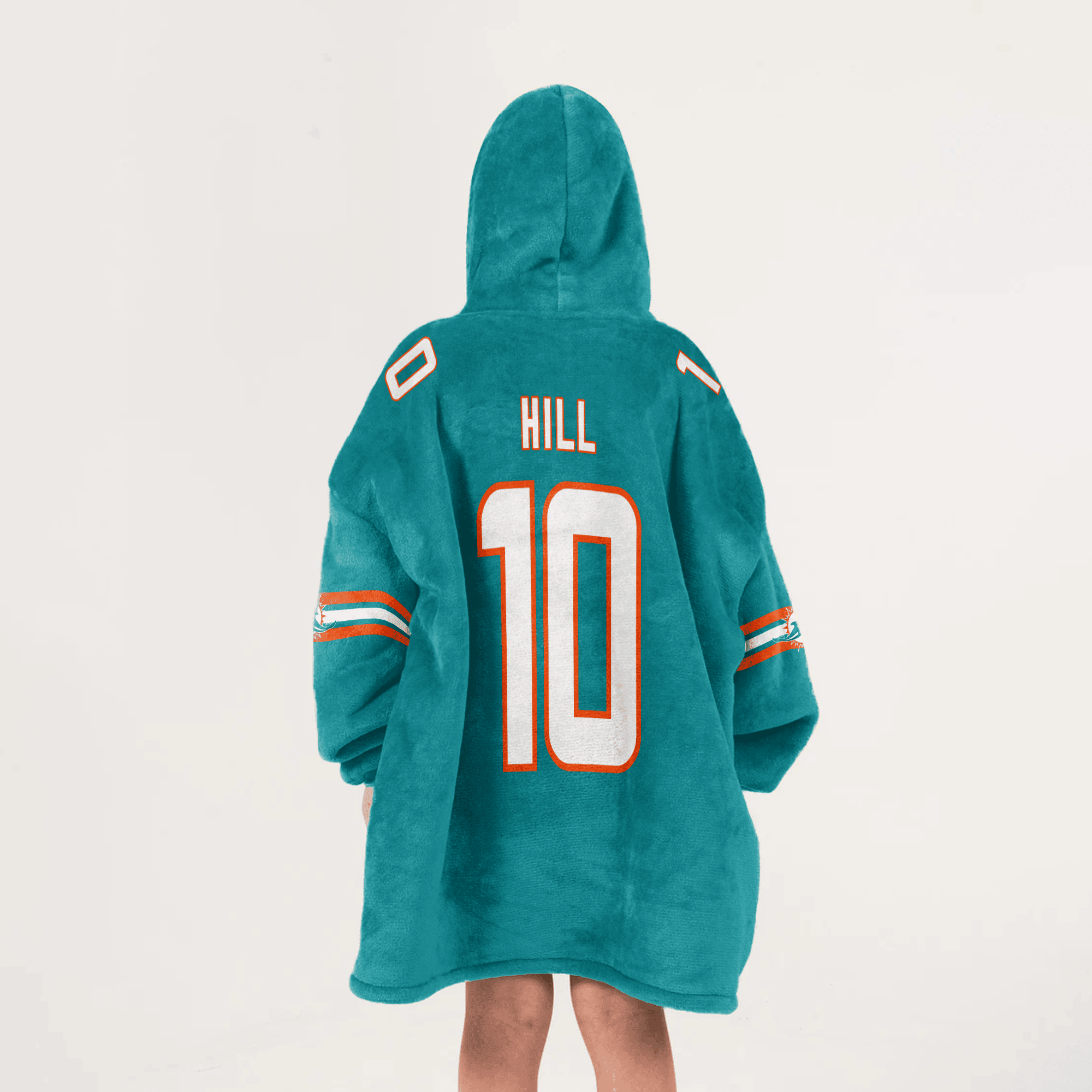 Go Fins T.H 10 Miami Football Unisex Blanket Hoodie