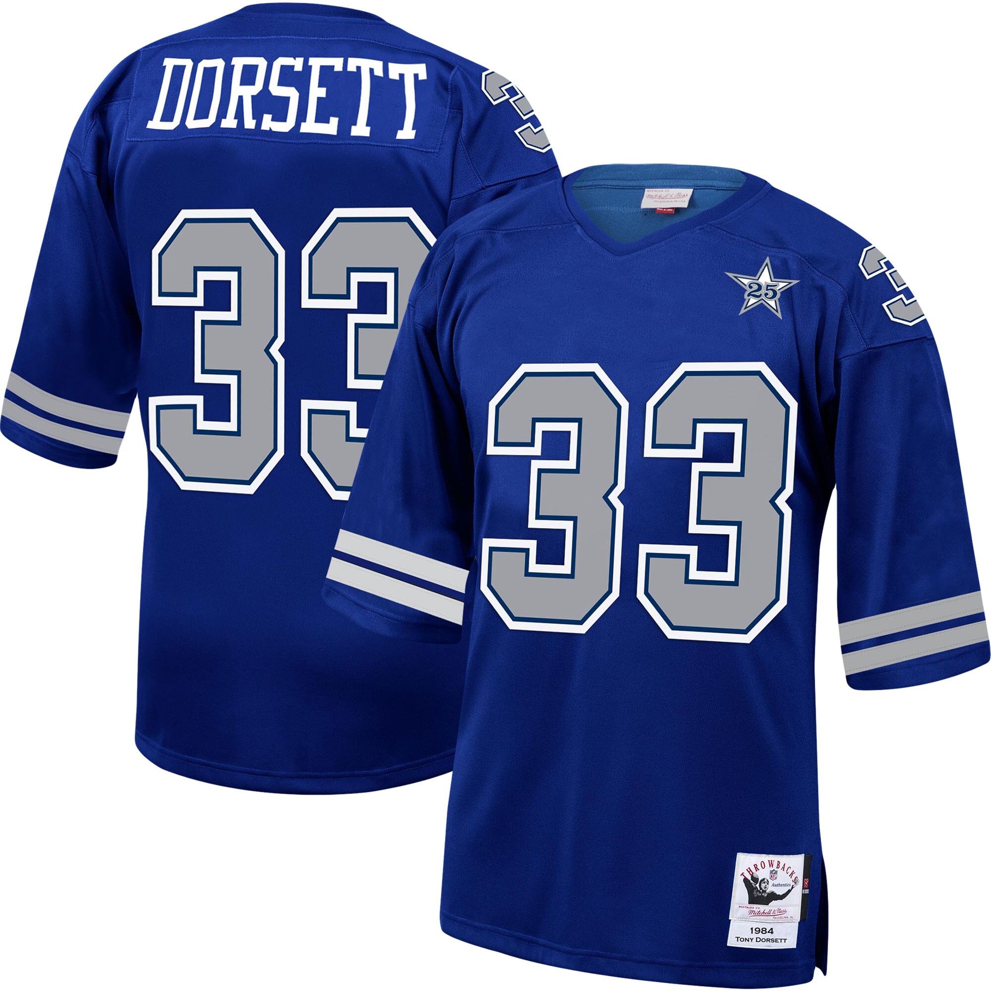 Tony Dorsett Dallas Cowboys  1984 Authentic Retired Player Jersey - Royal