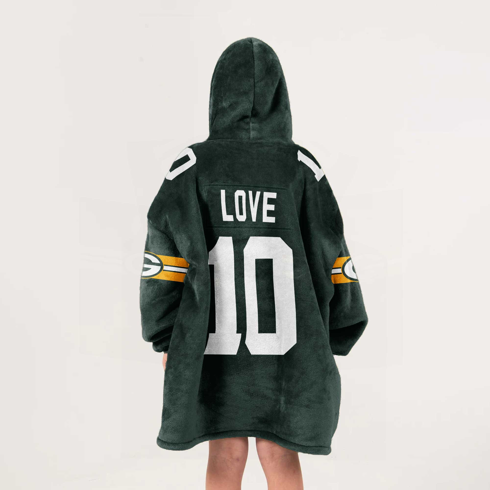 Kid J.L. 10 Green Bay Football Unisex Blanket Hoodie