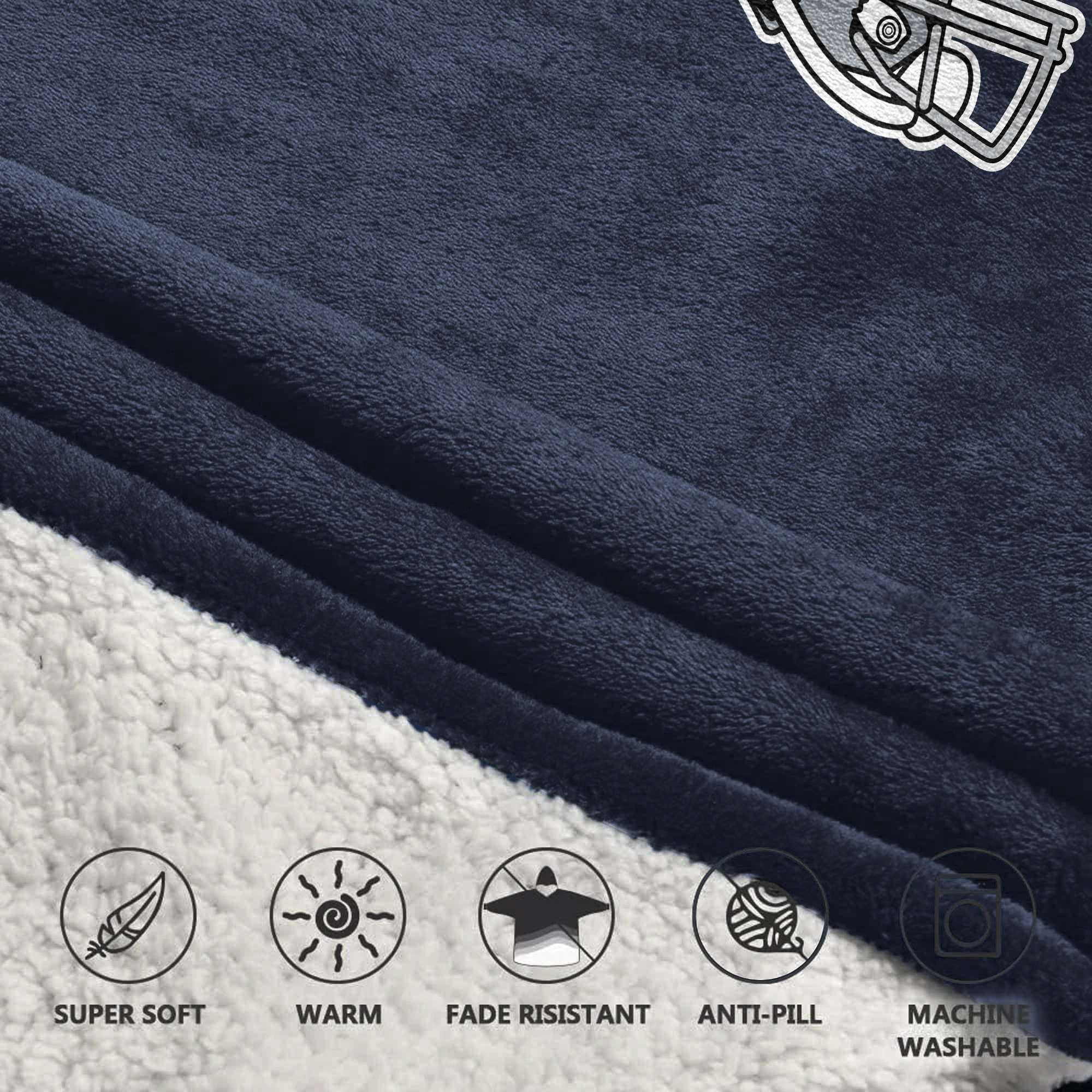 Adult Dallas Football Unisex Blanket Hoodie