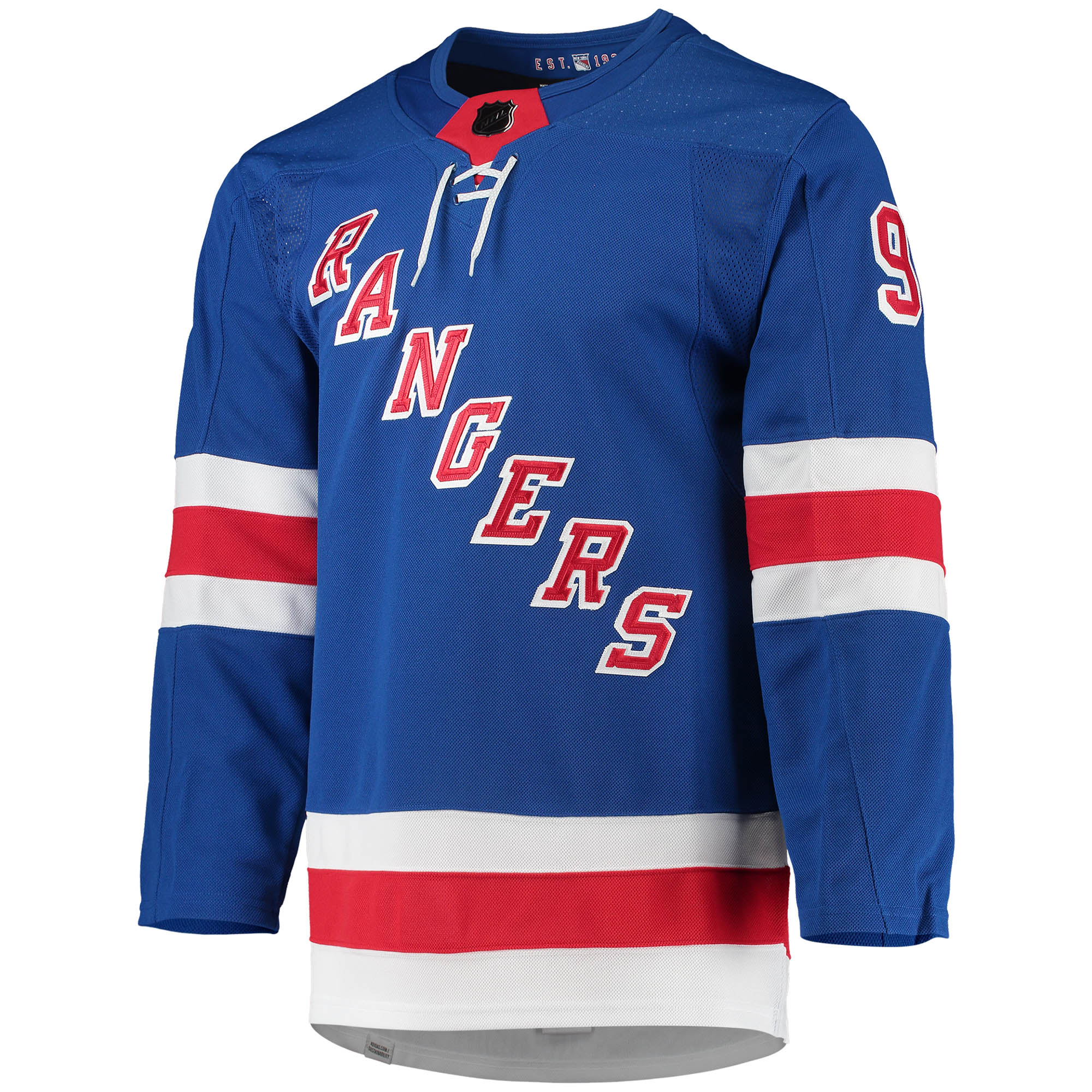 Mika Zibanejad New York Rangers  Home Primegreen Authentic Pro Player Jersey - Blue