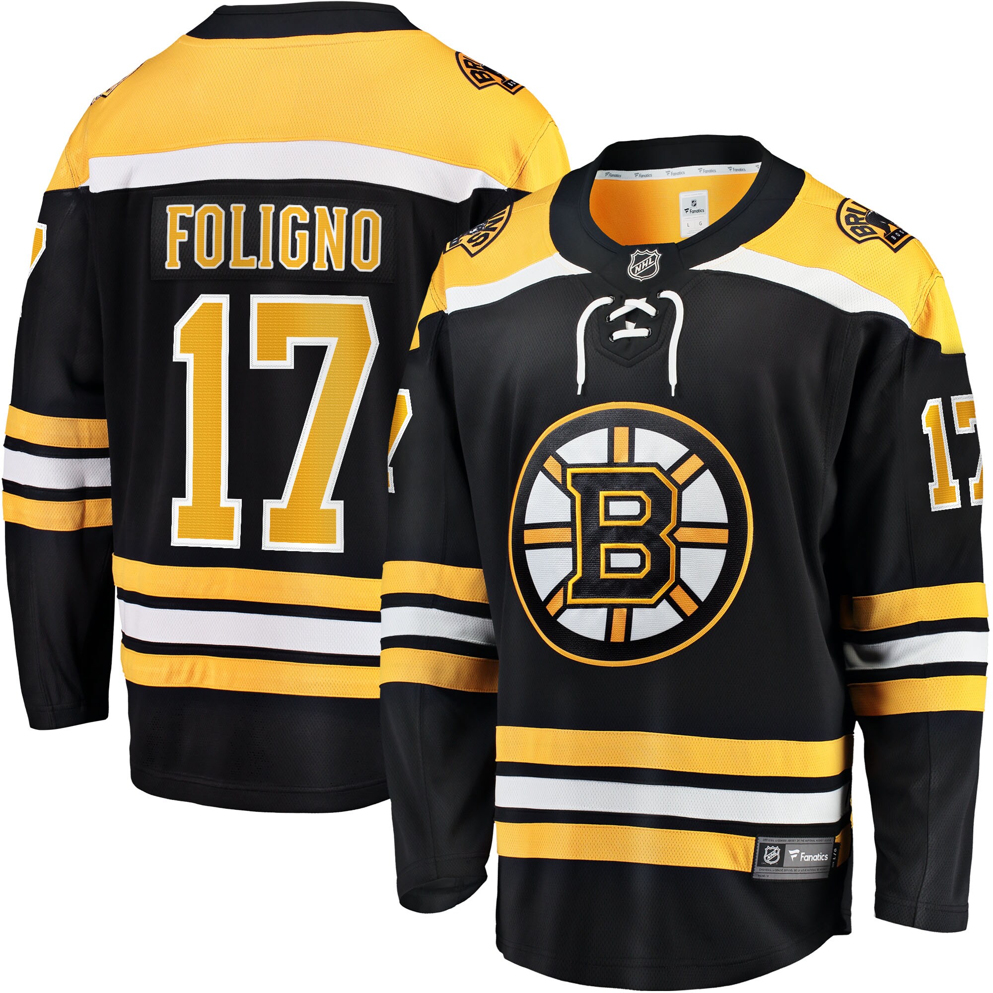 Nick Foligno Boston Bruins Home Breakaway Player Jersey - Black