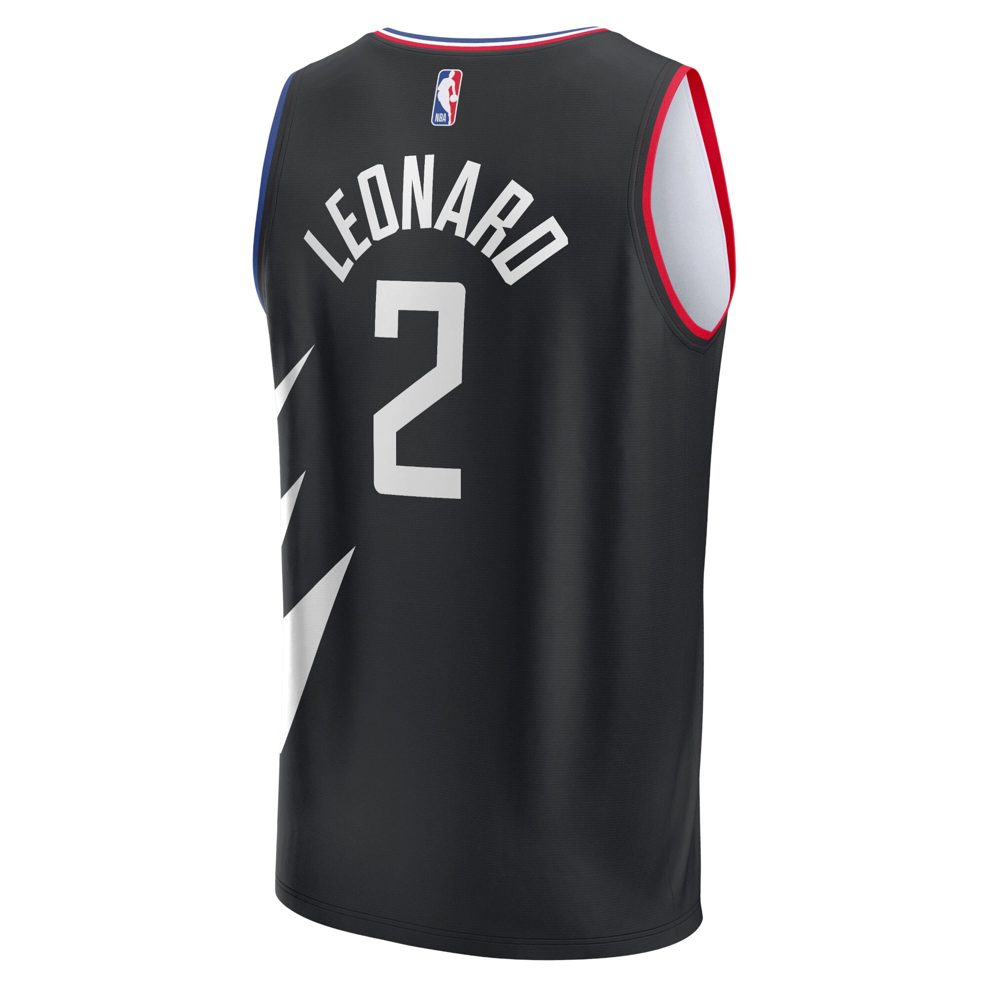 Kawhi Leonard LA Clippers  Youth 2021/22 Fast Break Player Jersey Black - Statement Edition