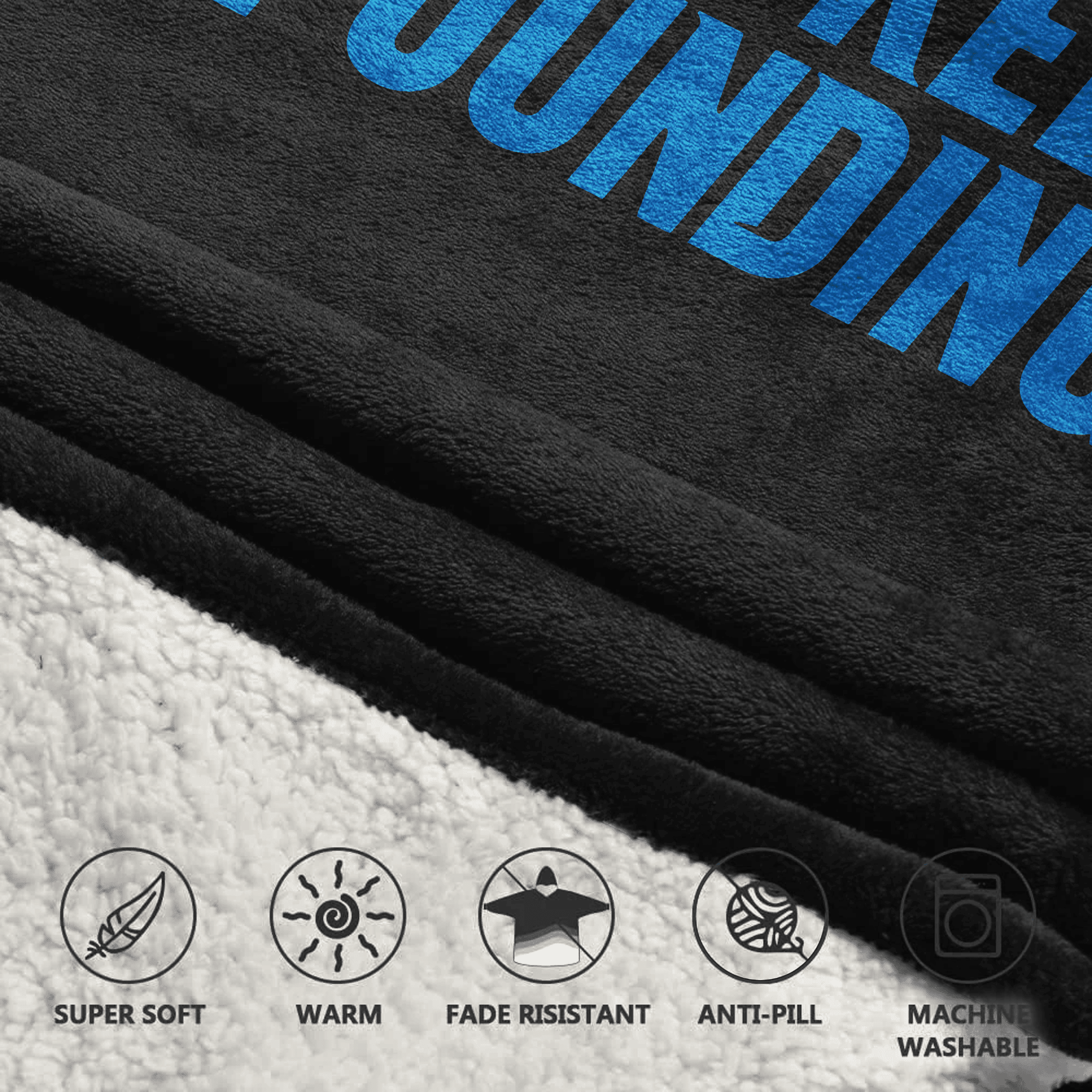 Kid Keep Pounding 4 Carolina Football Unisex Blanket Hoodie