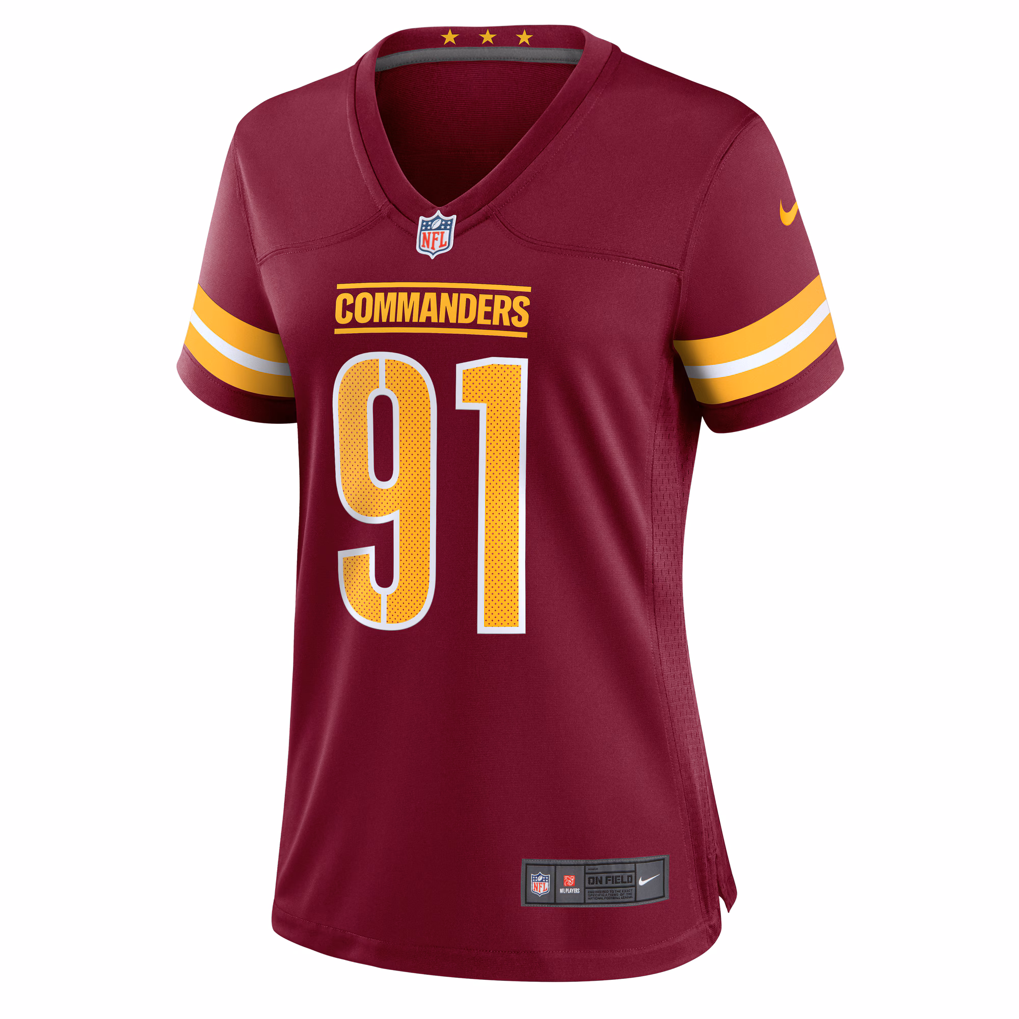 John Ridgeway Washington Commanders Women's  Game Jersey -  Burgundy