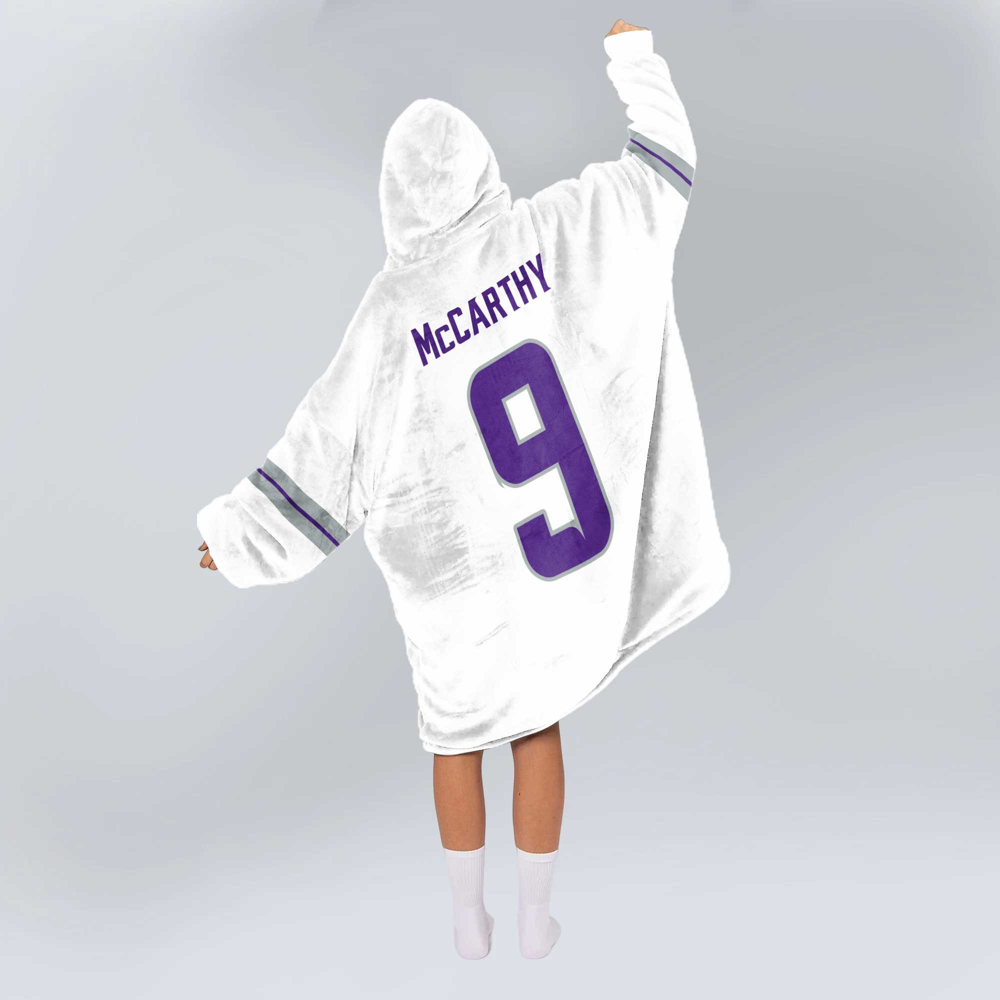Adult Captain 9 Minnesota Football Unisex Blanket Hoodie
