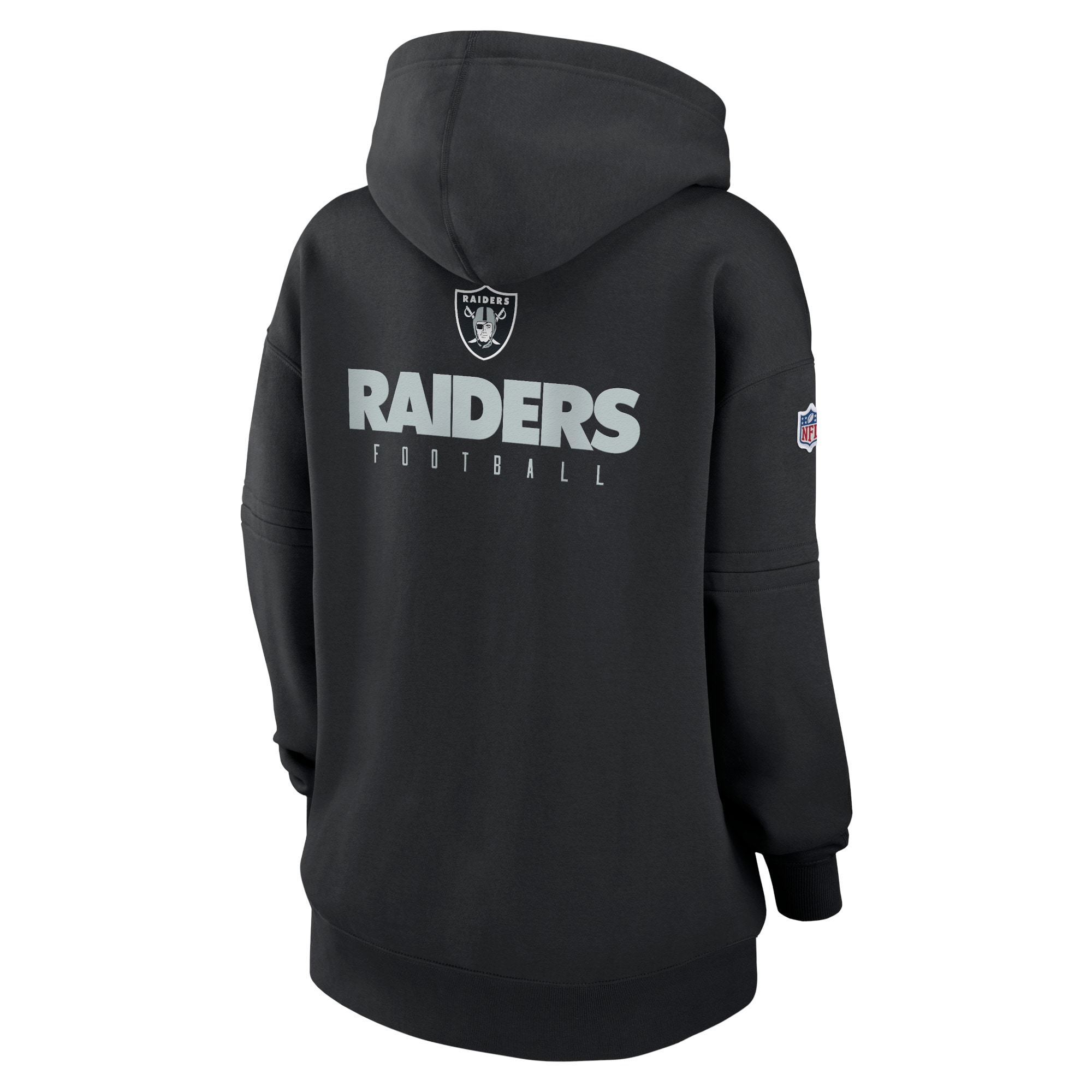 Las Vegas Raiders  Women's 2023 Sideline Club Fleece Pullover Hoodie - Black