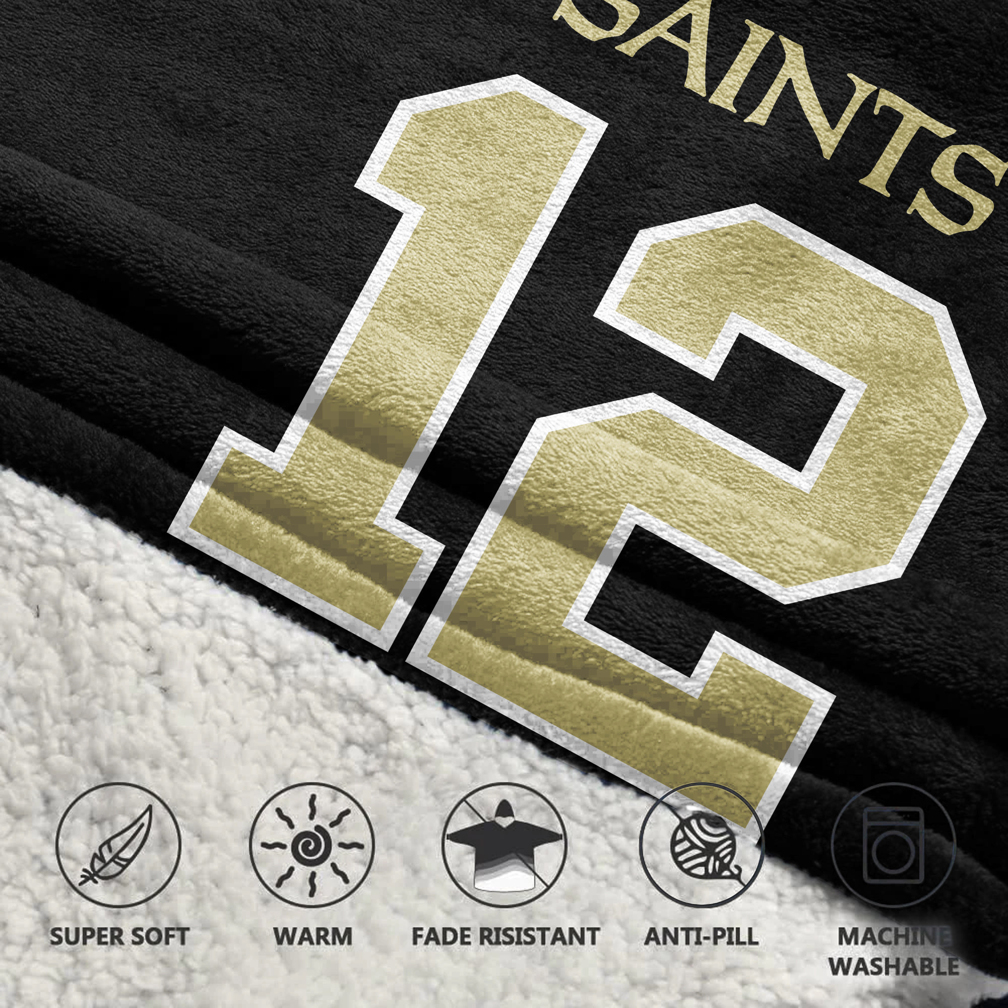 Adult C.O 12 New Orleans Football Unisex Blanket Hoodie