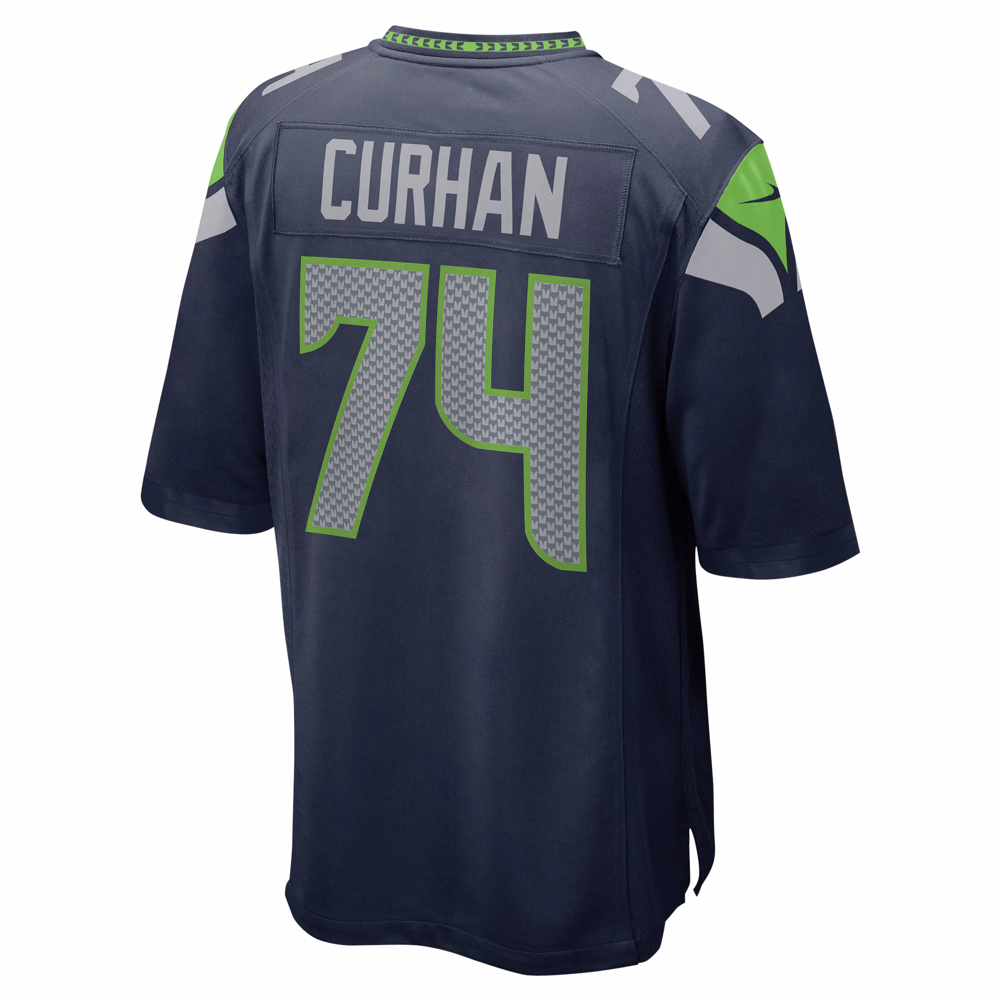 Jake Curhan Seattle Seahawks Game Jersey - College Navy